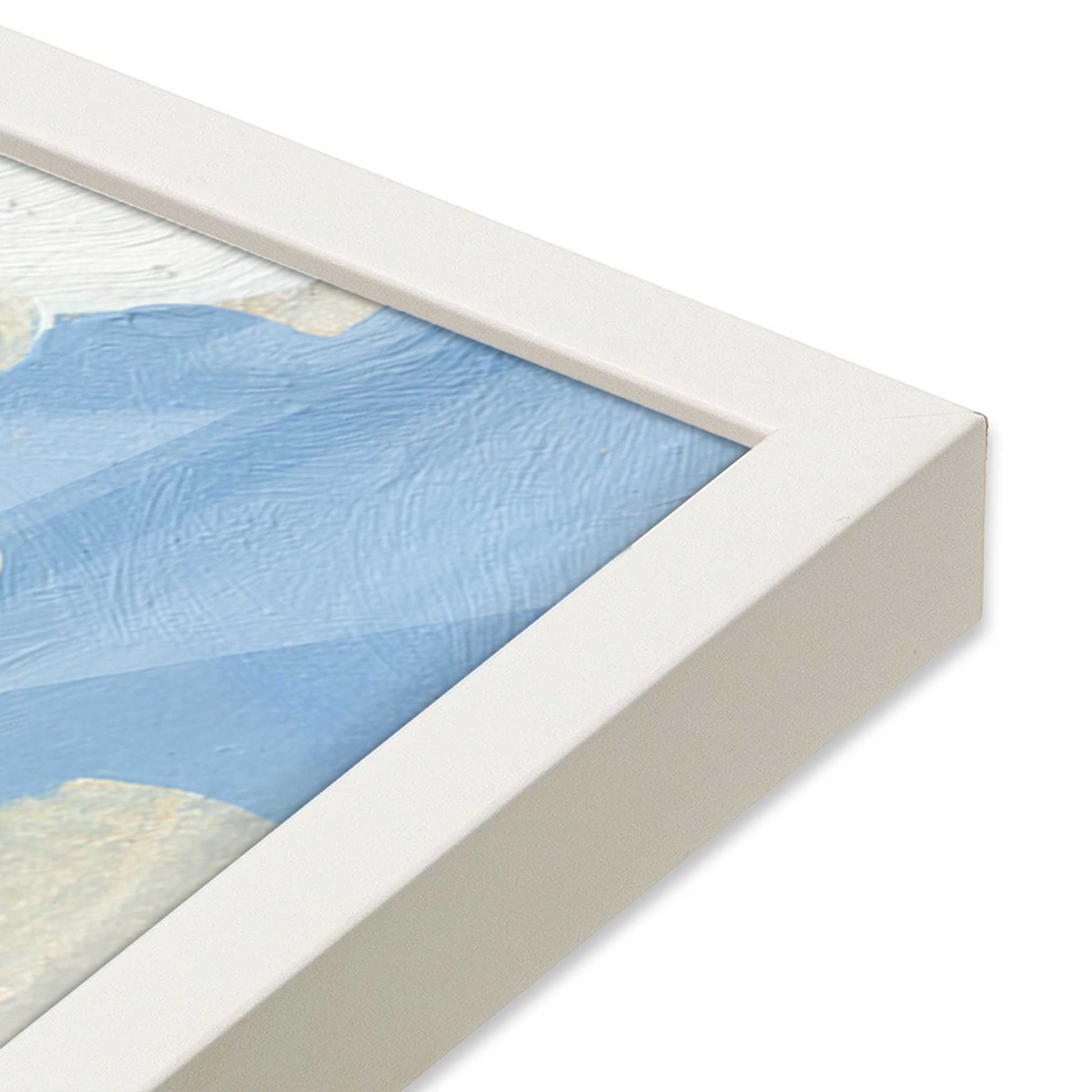 [Color:Opaque White], Picture of art in a Opaque White frame at an angle