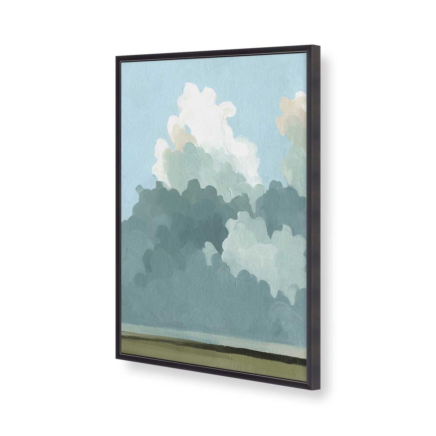 [Color:Weathered Zinc], Picture of art in a Weathered Zinc frame of the corner