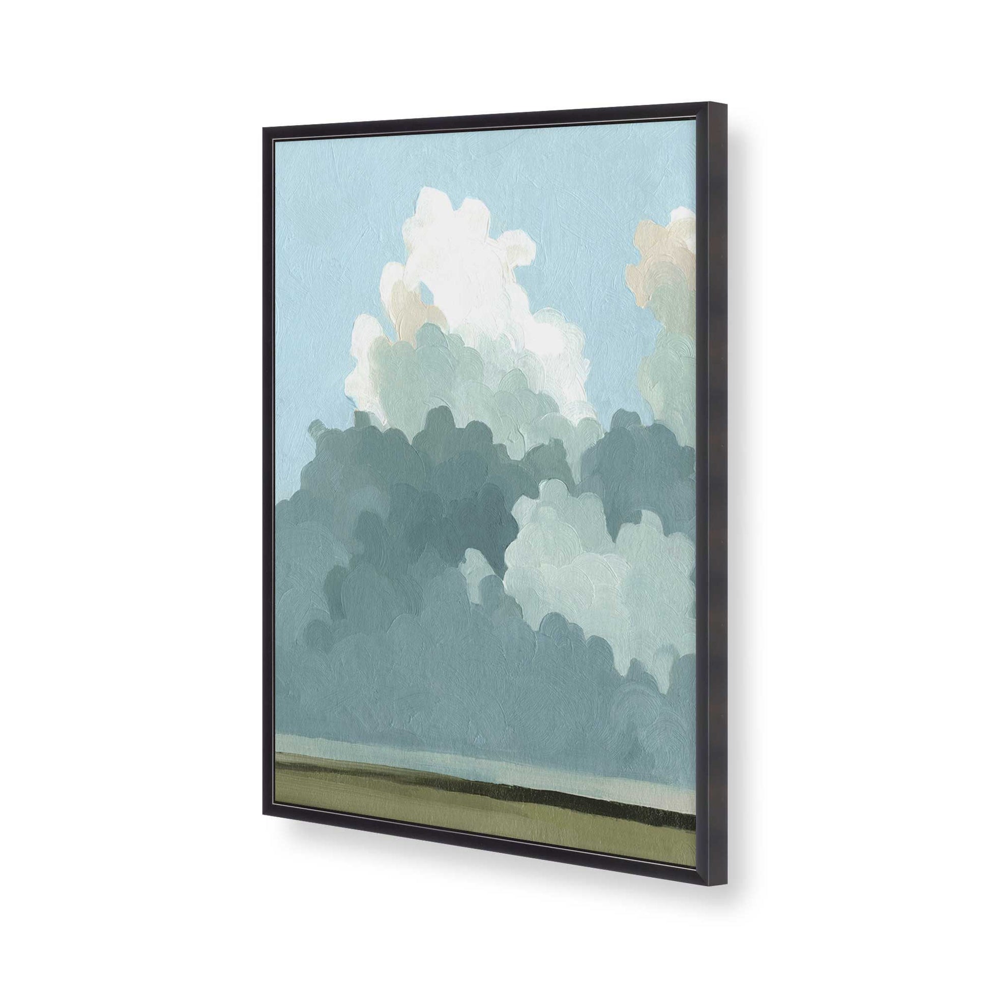 [Color:Weathered Zinc], Picture of art in a Weathered Zinc frame of the corner