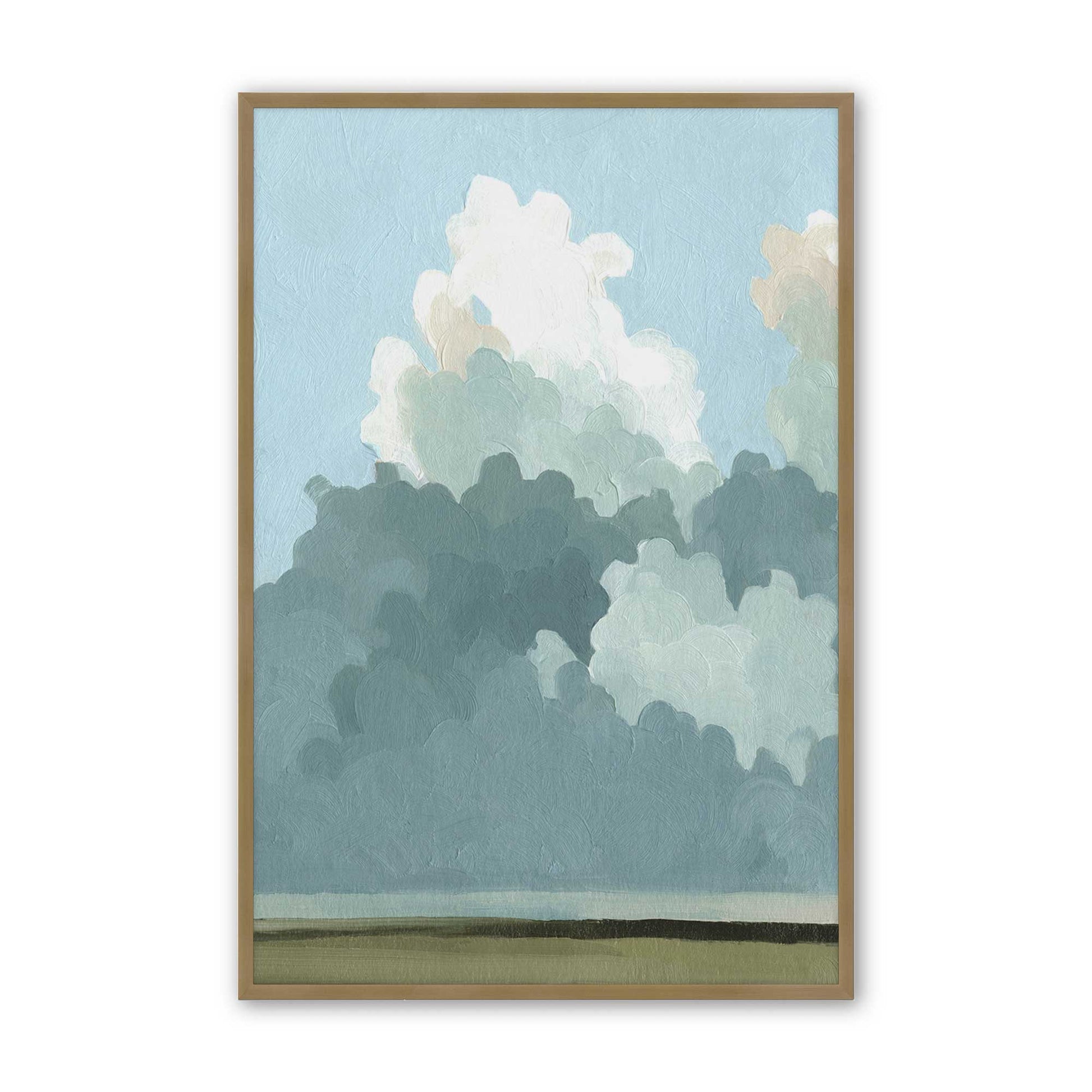 [Color:Brushed Gold], Picture of art in a Brushed Gold frame
