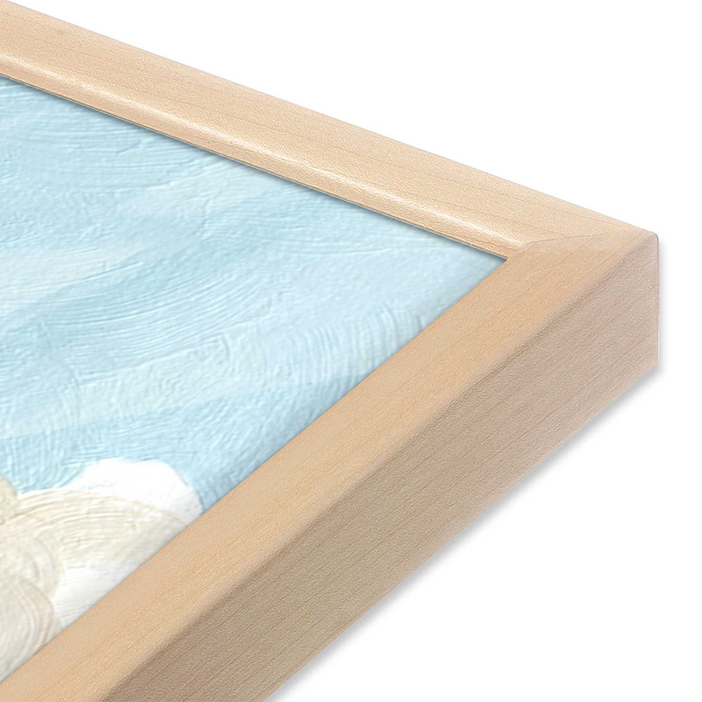 [Color:Raw Maple], Picture of art in a Raw Maple frame at an angle