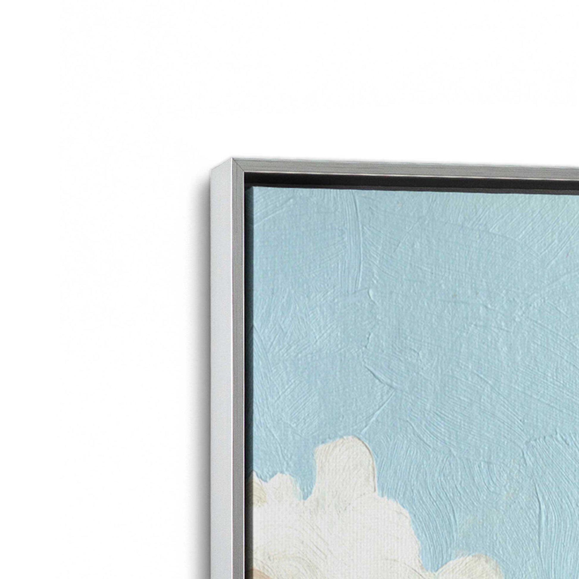 [Color:Polished Chrome], Picture of art in a Polished Chrome frame at an angle