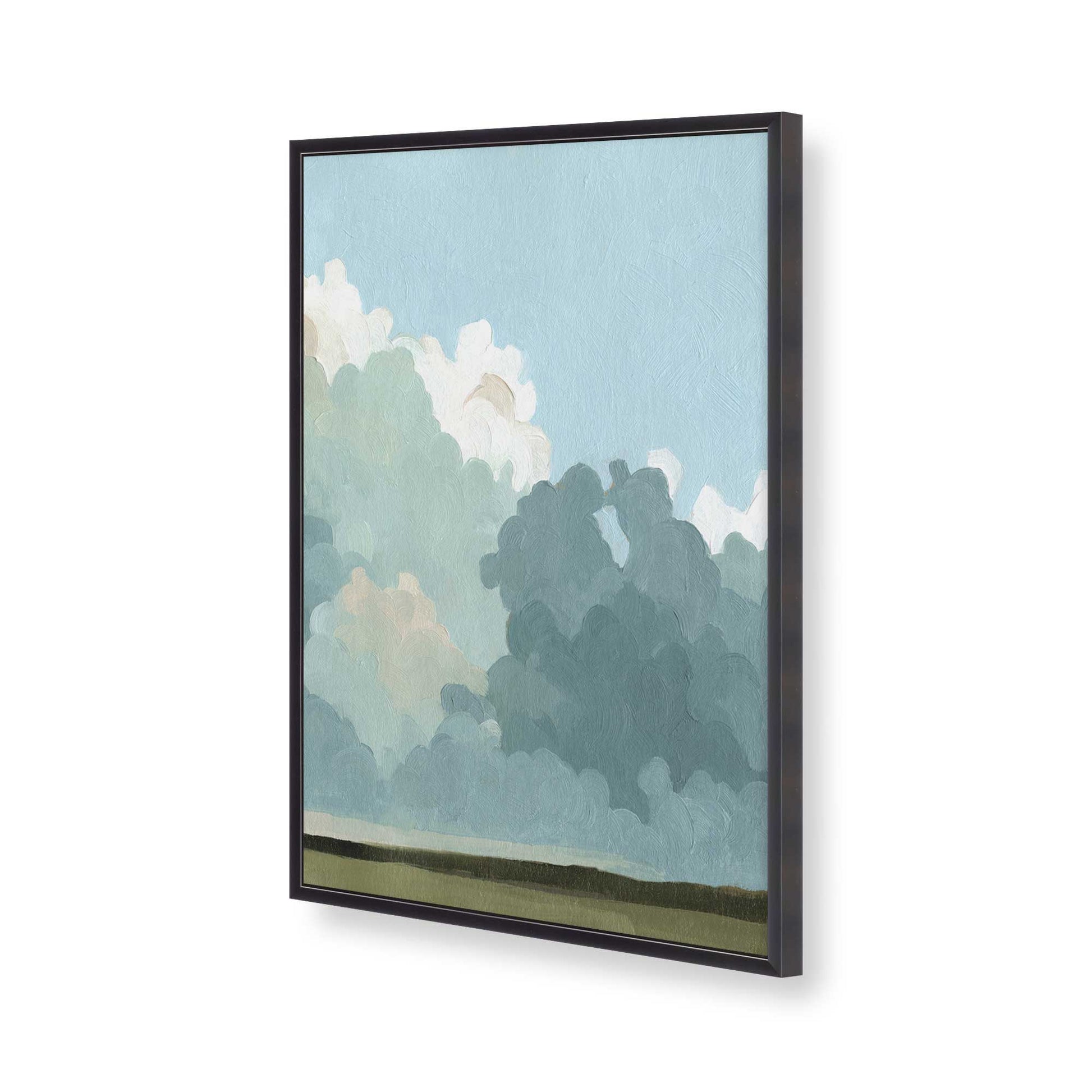 [Color:Weathered Zinc], Picture of art in a Weathered Zinc frame of the corner