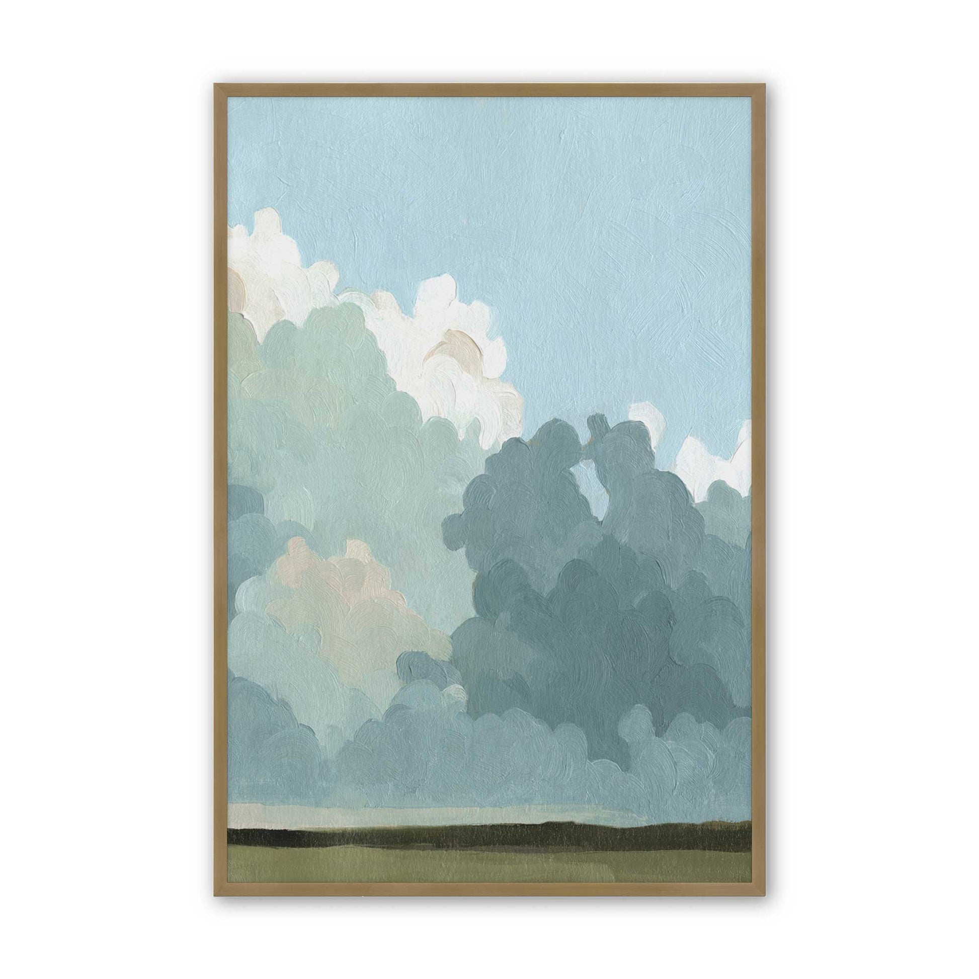 [Color:Brushed Gold], Picture of art in a Brushed Gold frame