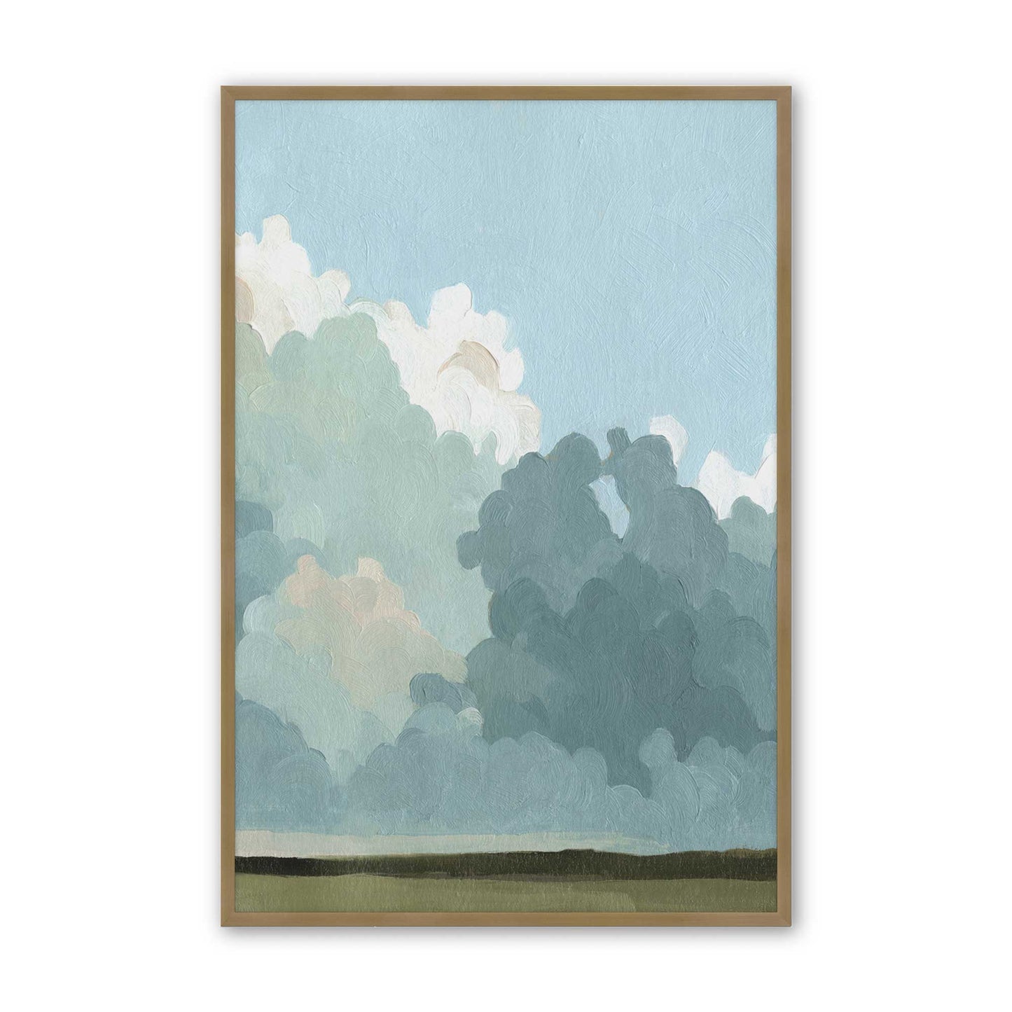 [Color:Brushed Gold], Picture of art in a Brushed Gold frame