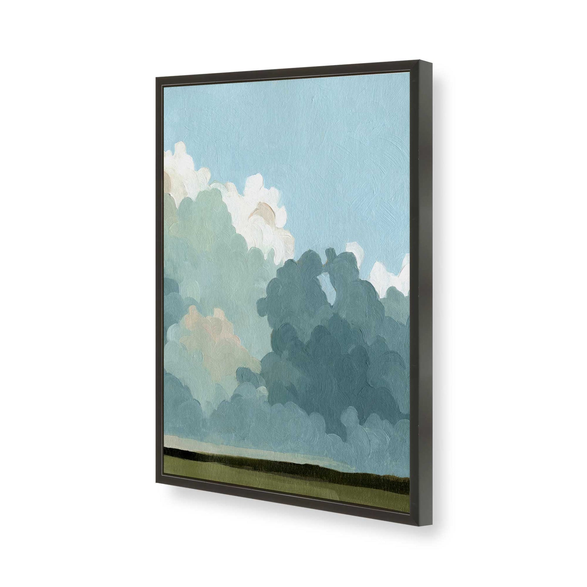 [Color:Satin Black], Picture of art in a Satin Black frame of the corner