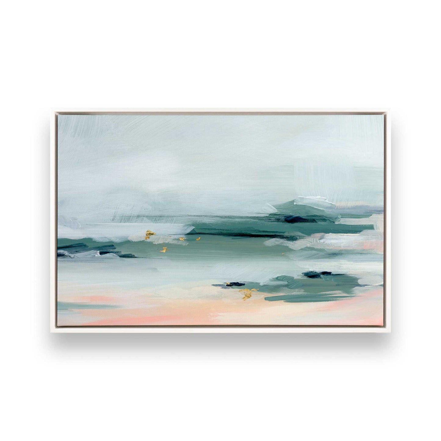[Color:Opaque White], Picture of art in a White frame