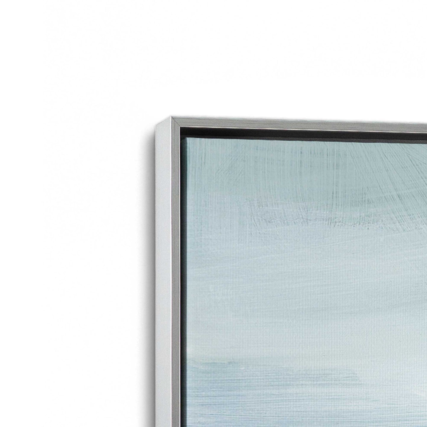 [Color:Polished Chrome], Picture of art in a Polished Chrome frame at an angle