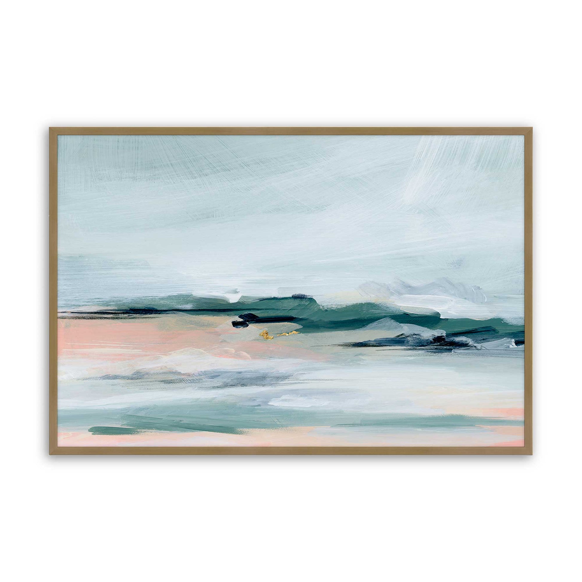 [Color:Brushed Gold], Picture of art in a Brushed Gold frame
