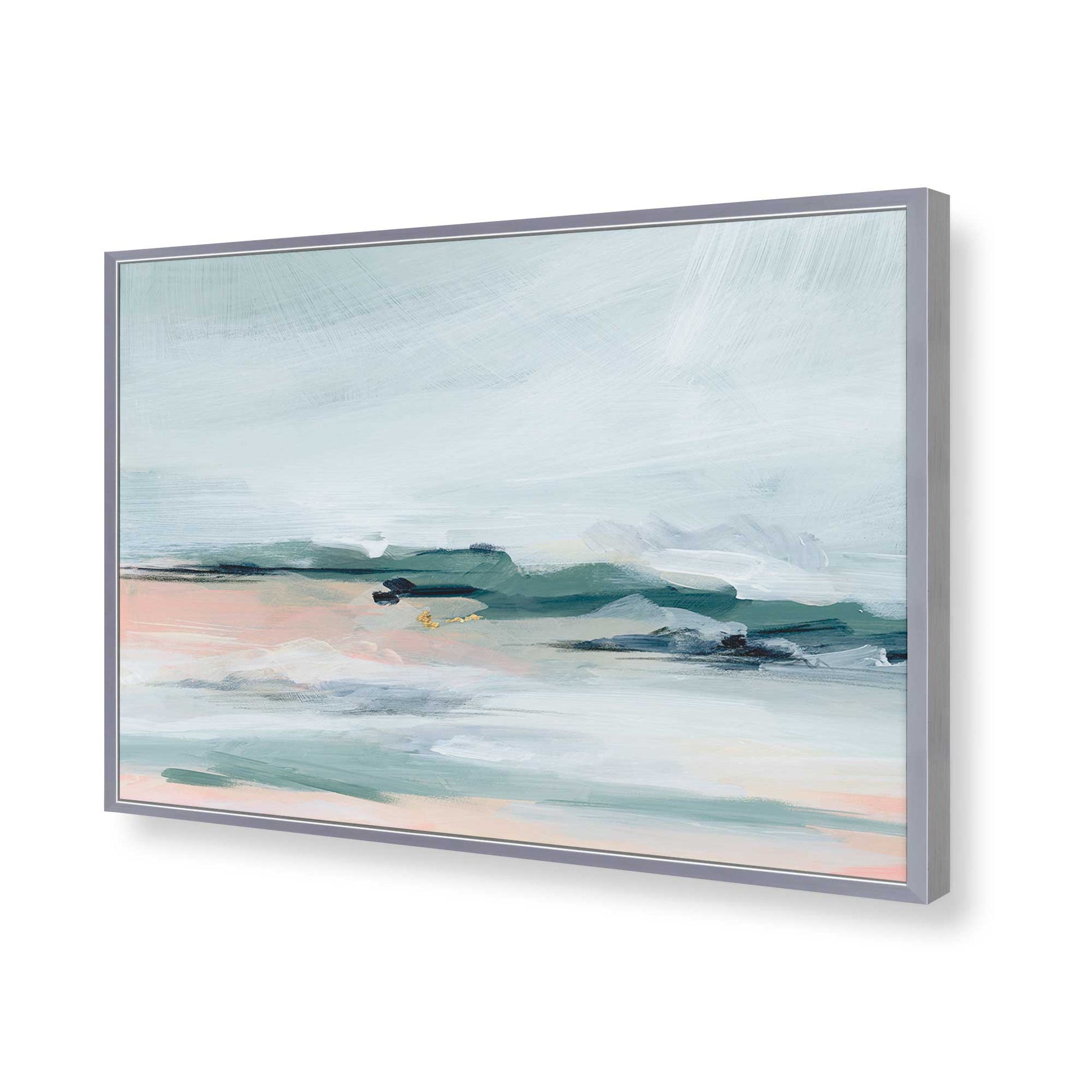 [Color:Polished Chrome], Picture of art in a Polished Chrome frame of the corner