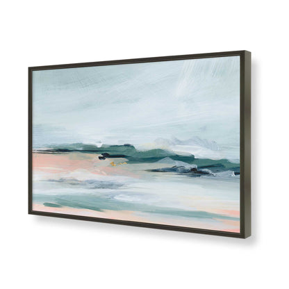 [Color:Satin Black], Picture of art in a Satin Black frame of the corner