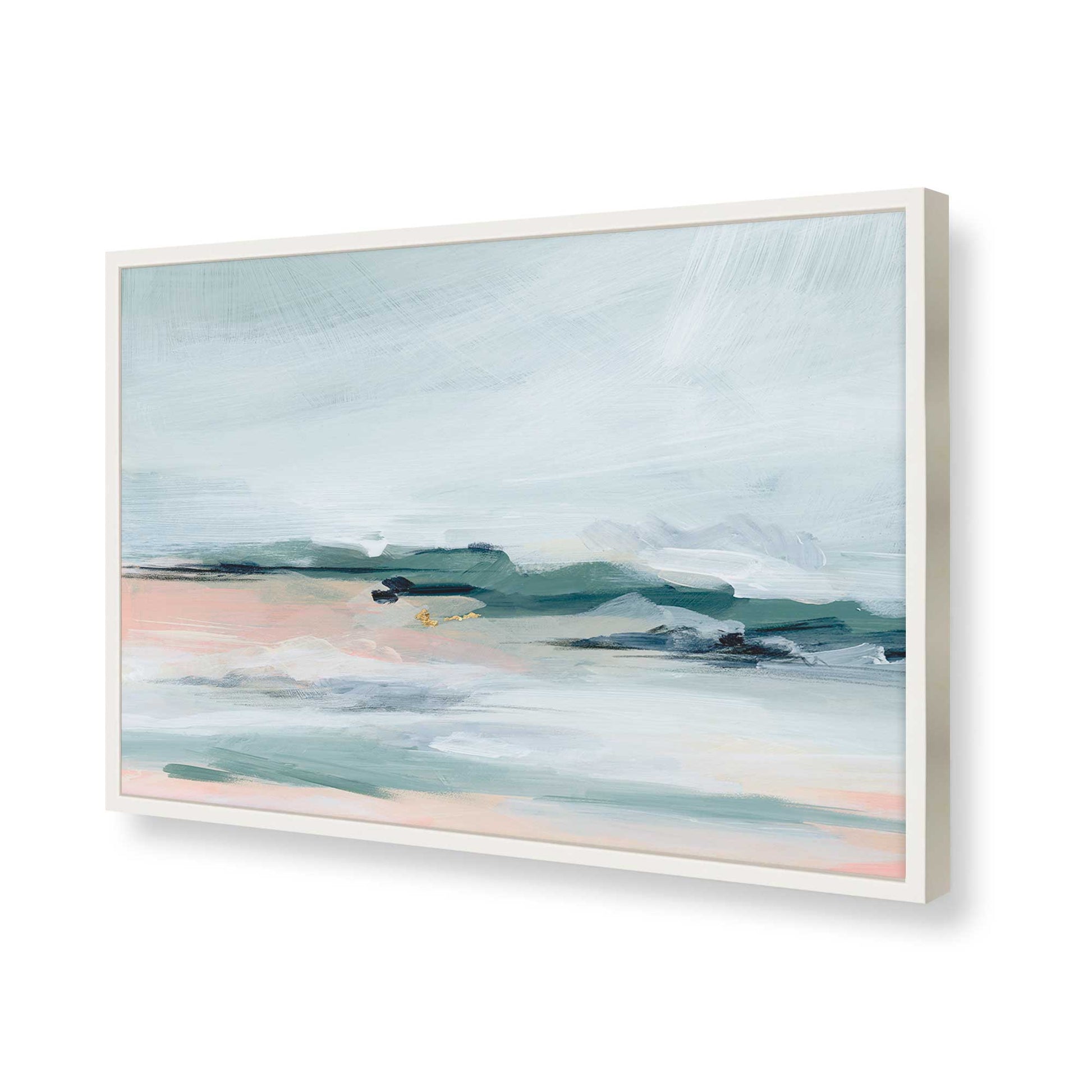 [Color:Opaque White], Picture of art in a Opaque White frame of the corner