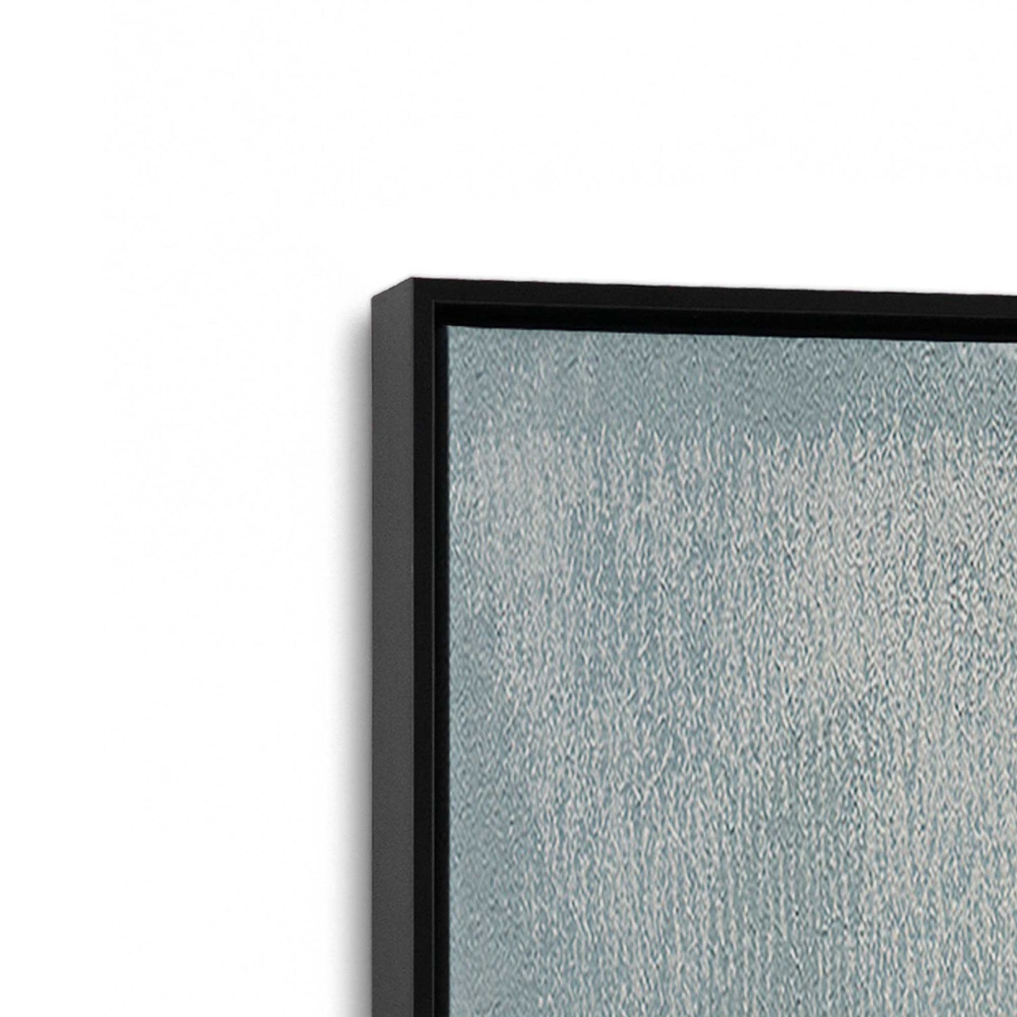 [Color:Satin Black], Picture of art in a Satin Black frame at an angle