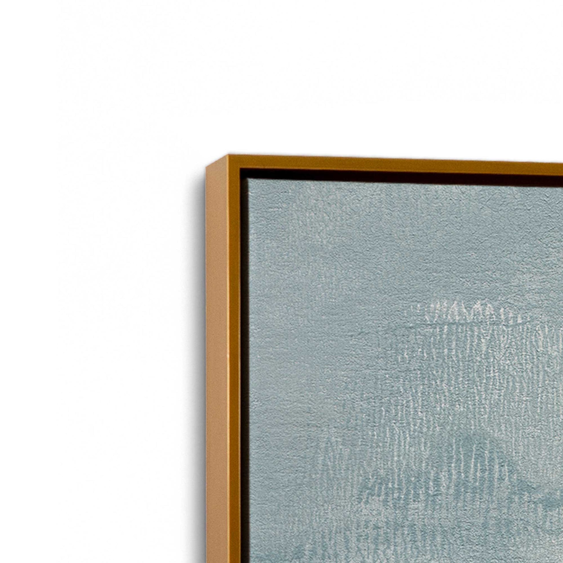 [Color:Polished Gold], Picture of art in a Polished Gold frame at an angle