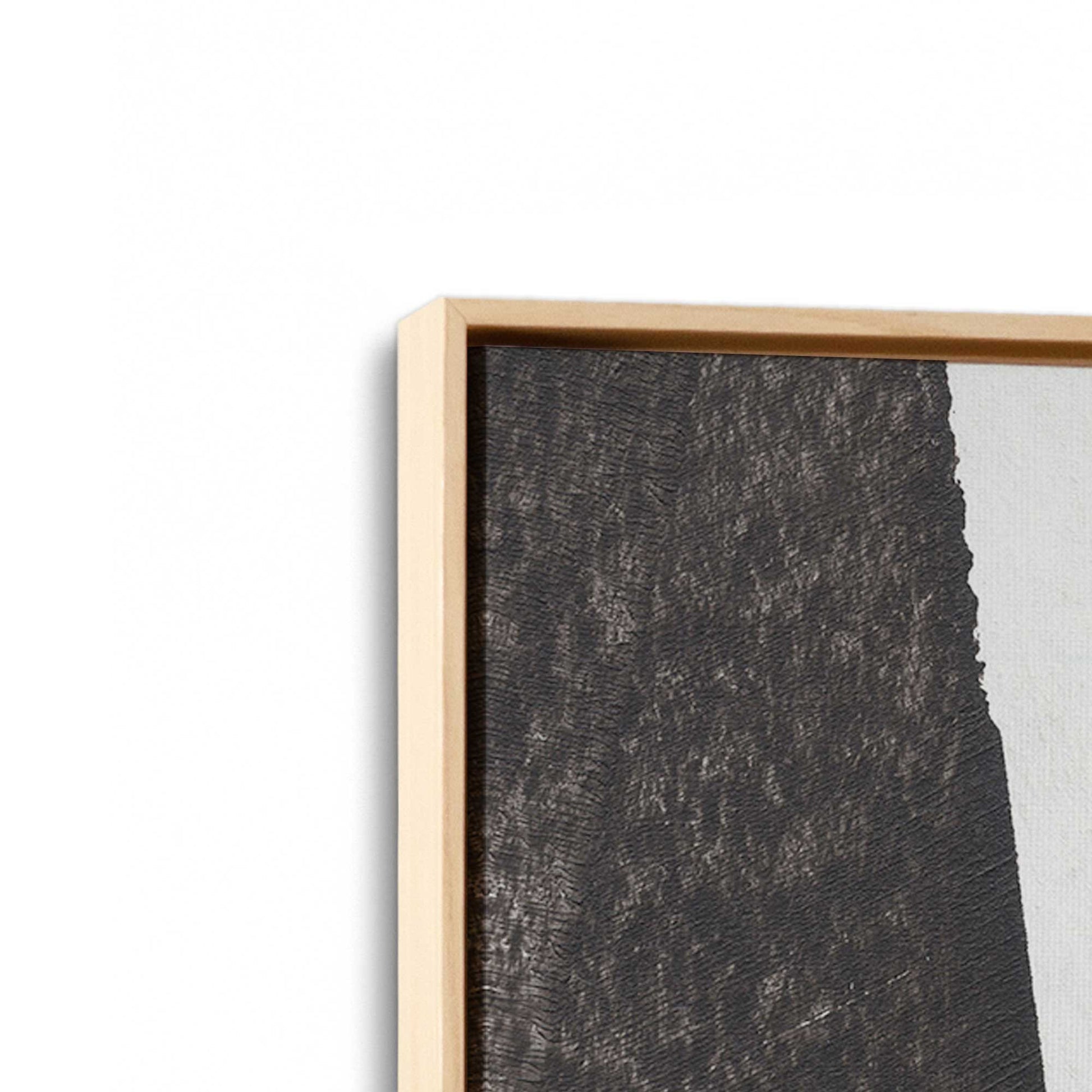 [Color:American Maple], Picture of art in a American Maple frame at an angle