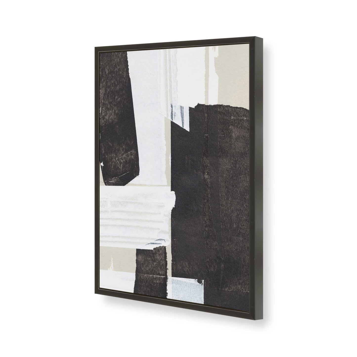 [Color:Satin Black], Picture of art in a Satin Black frame of the corner