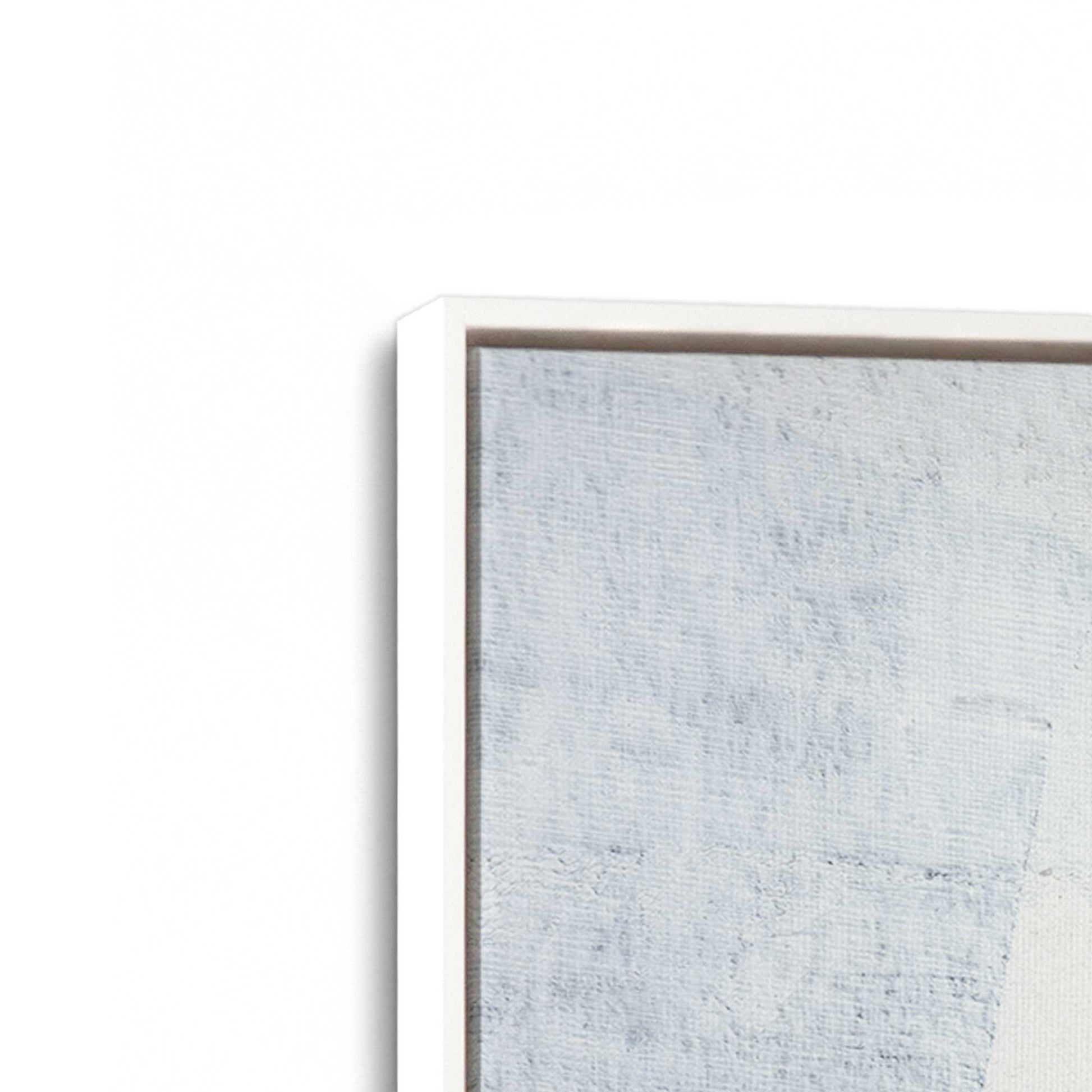 [Color:Opaque White], Picture of art in a White frame at an angle