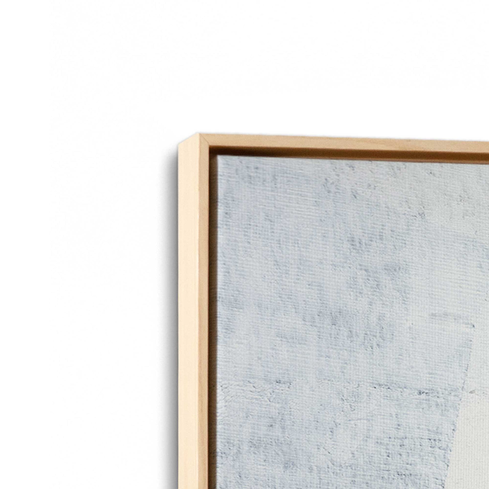 [Color:American Maple], Picture of art in a American Maple frame at an angle