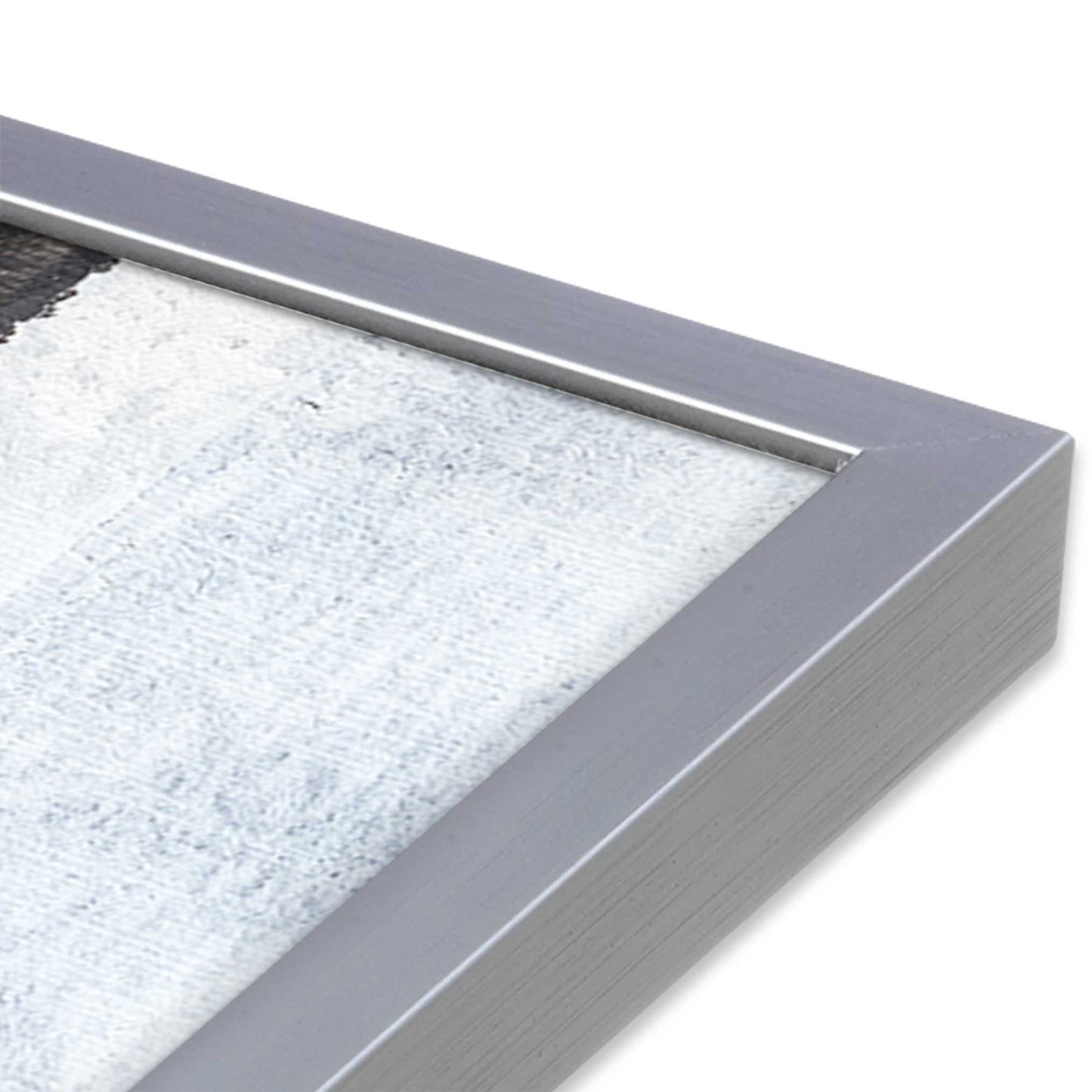 [Color:Polished Chrome], Picture of art in a Polished Chrome frame at an angle