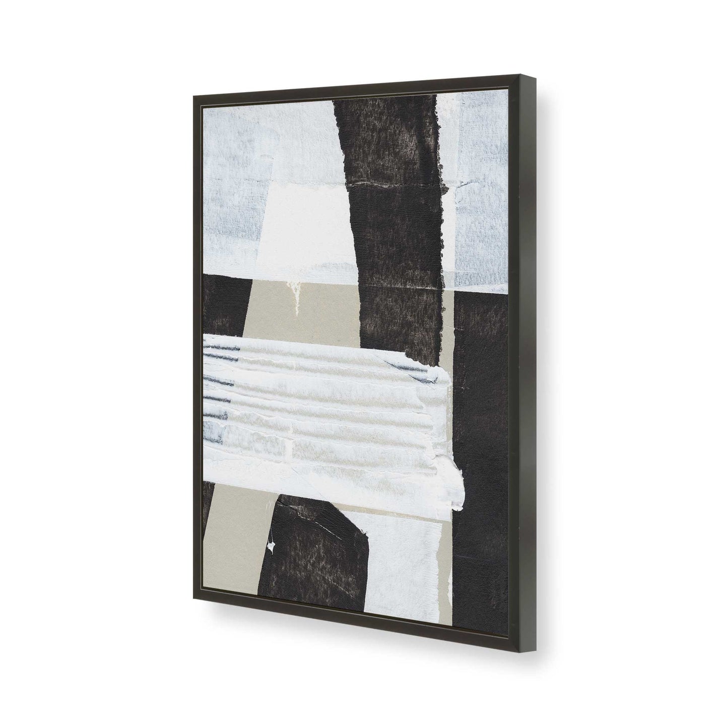 [Color:Satin Black], Picture of art in a Satin Black frame of the corner