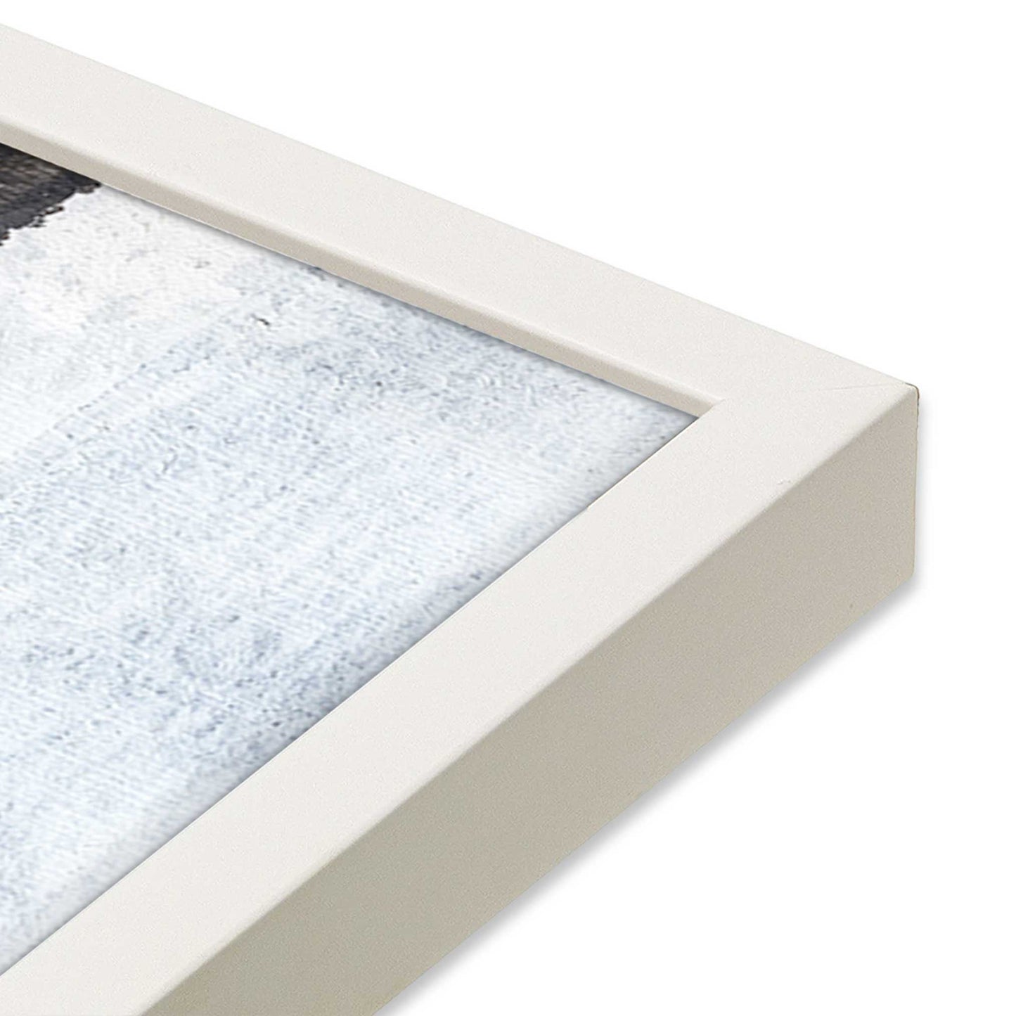 [Color:Opaque White], Picture of art in a Opaque White frame at an angle