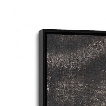 [Color:Satin Black], Picture of art in a Satin Black frame at an angle