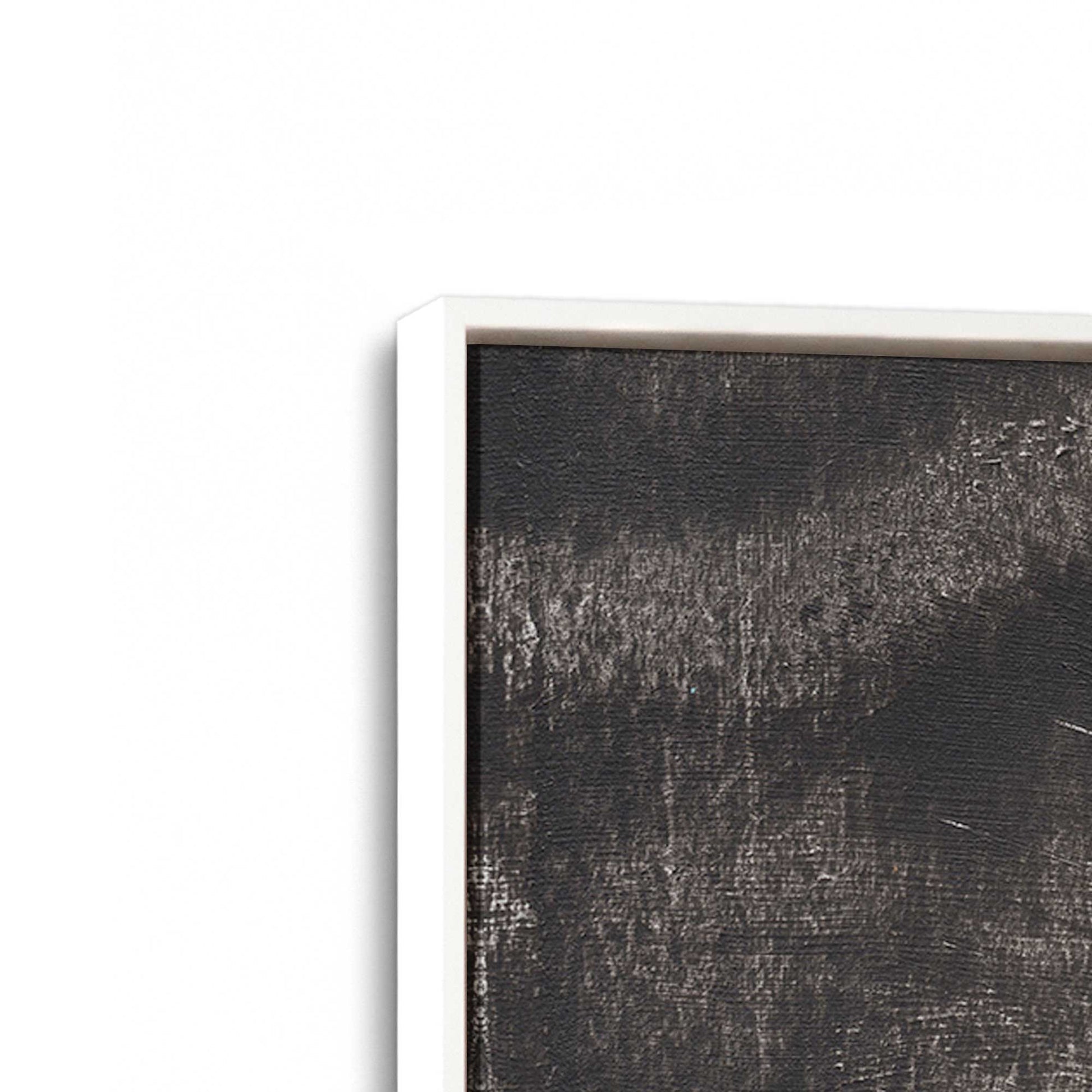 [Color:Opaque White], Picture of art in a White frame at an angle