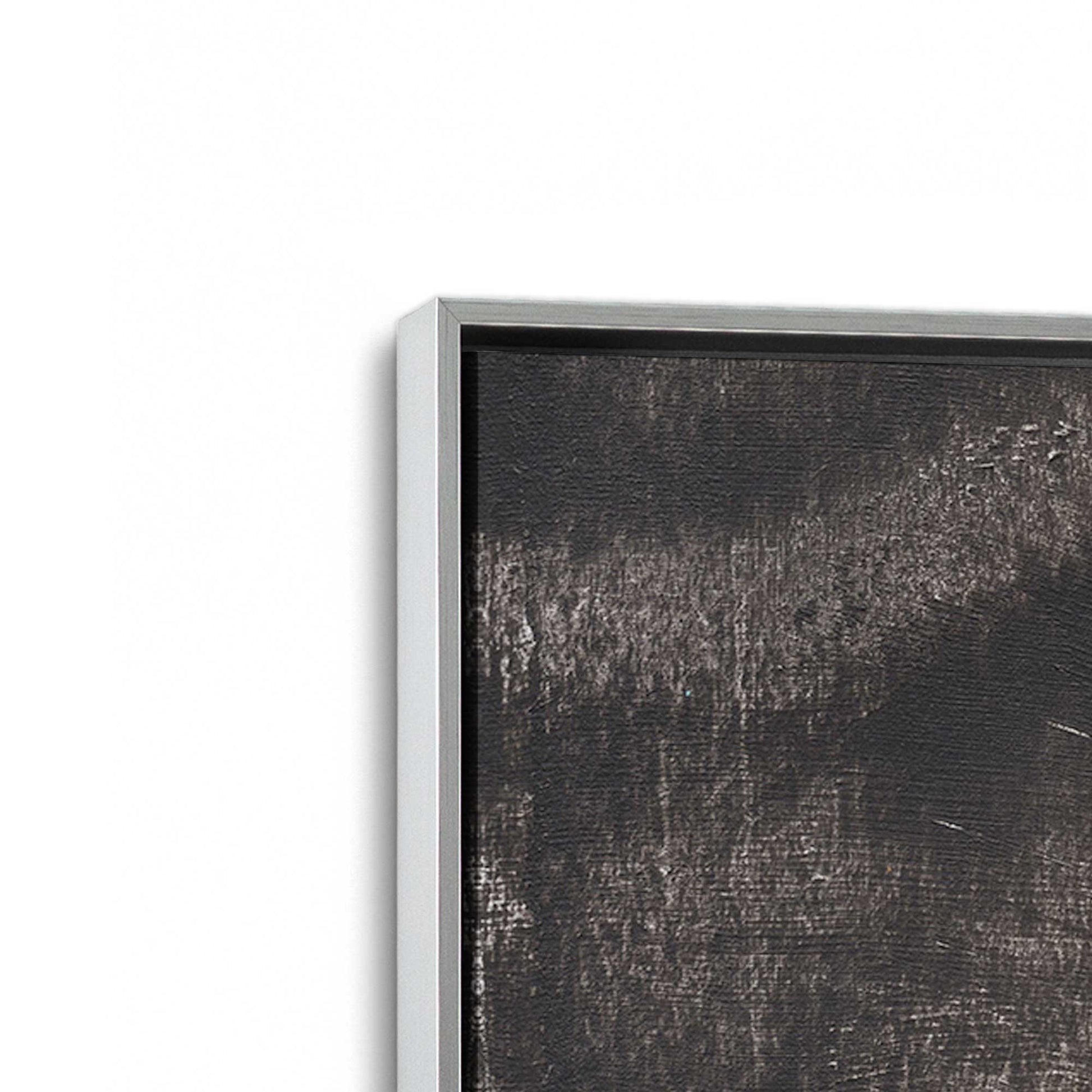 [Color:Polished Chrome], Picture of art in a Polished Chrome frame at an angle