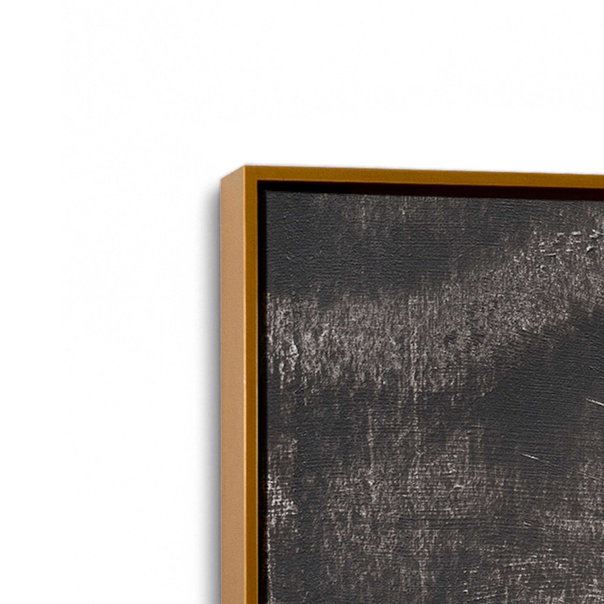 [Color:Polished Gold], Picture of art in a Polished Gold frame at an angle
