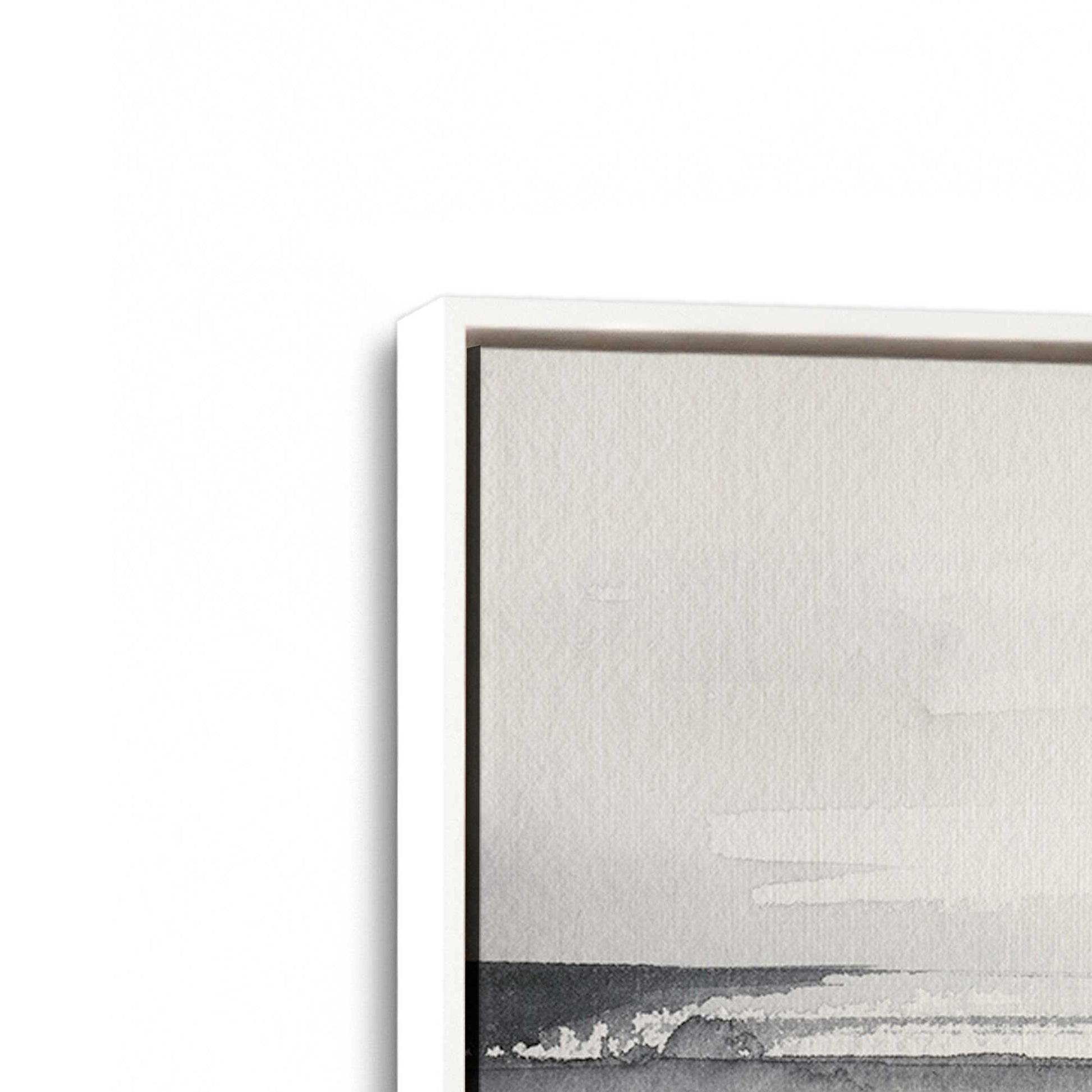 [Color:Opaque White], Picture of art in a White frame at an angle