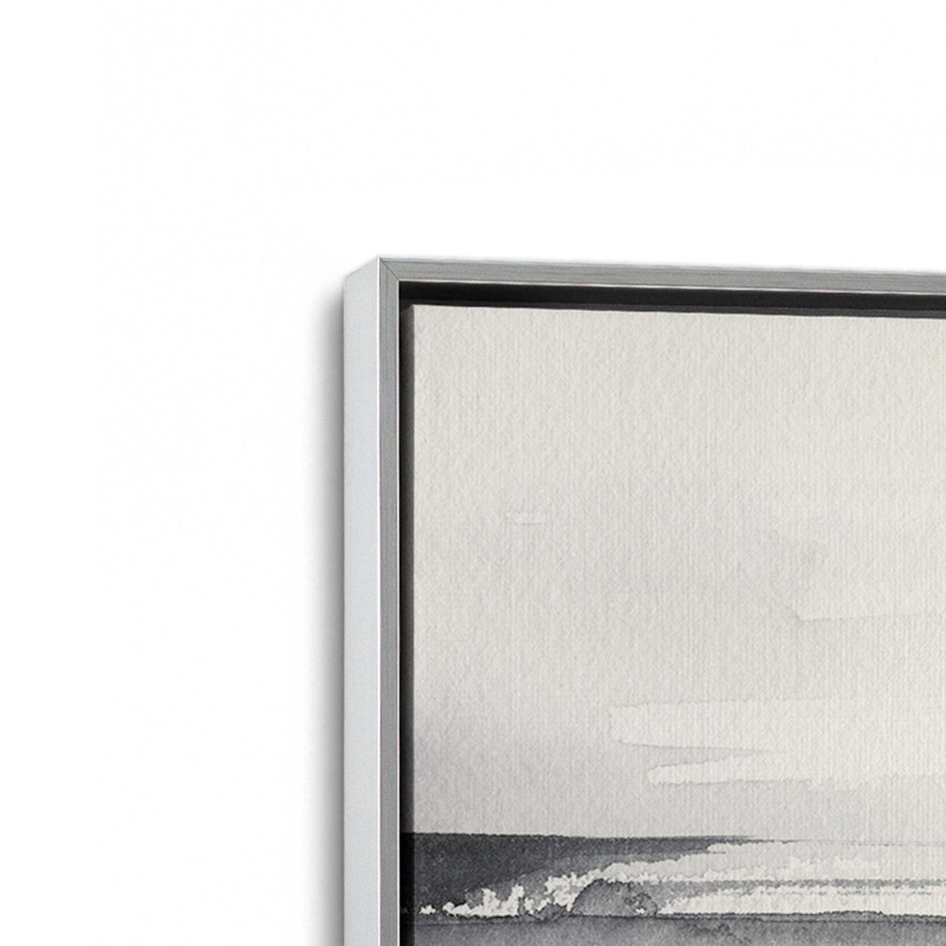 [Color:Polished Chrome], Picture of art in a Polished Chrome frame at an angle