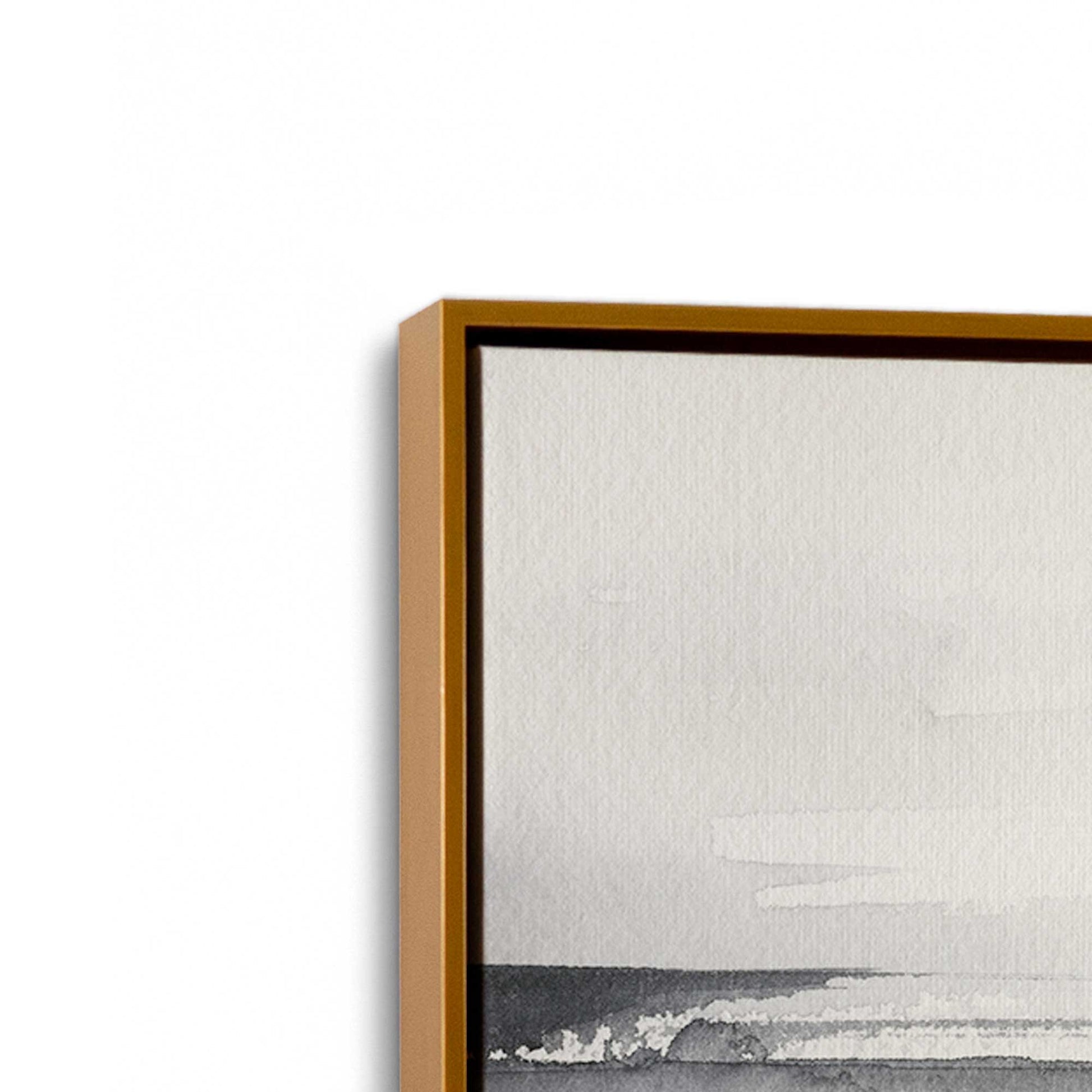 [Color:Polished Gold], Picture of art in a Polished Gold frame at an angle