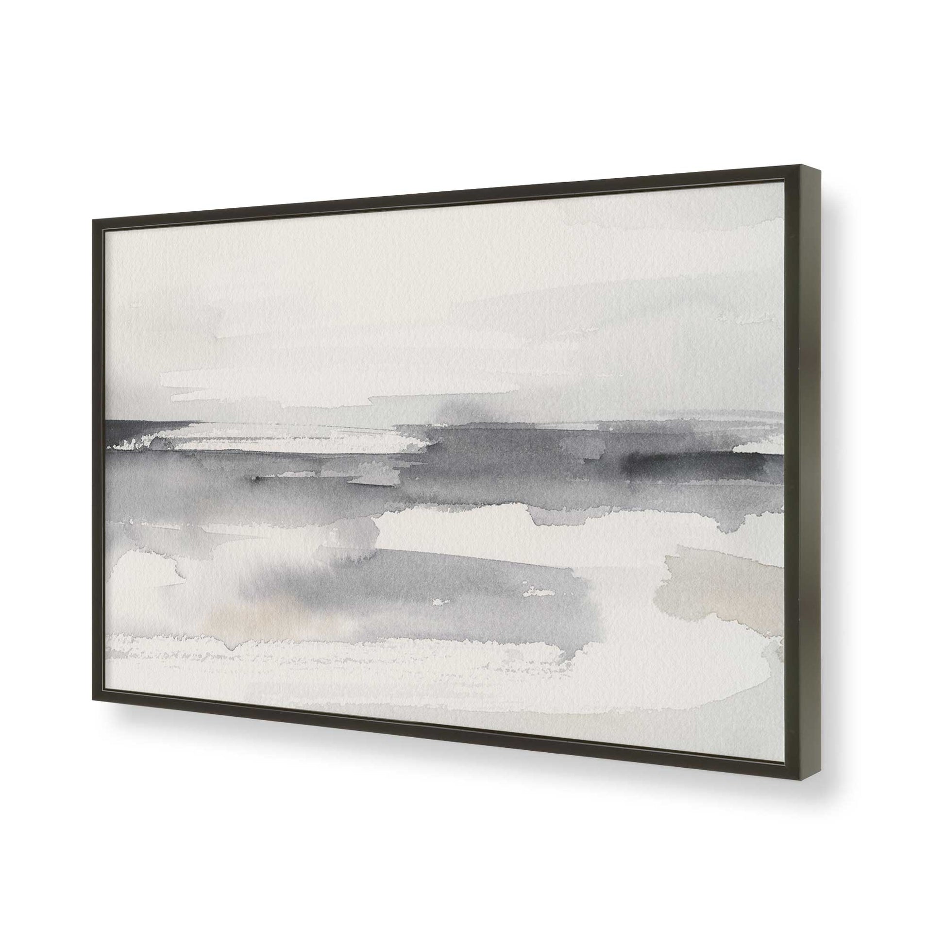 [Color:Satin Black], Picture of art in a Satin Black frame of the corner