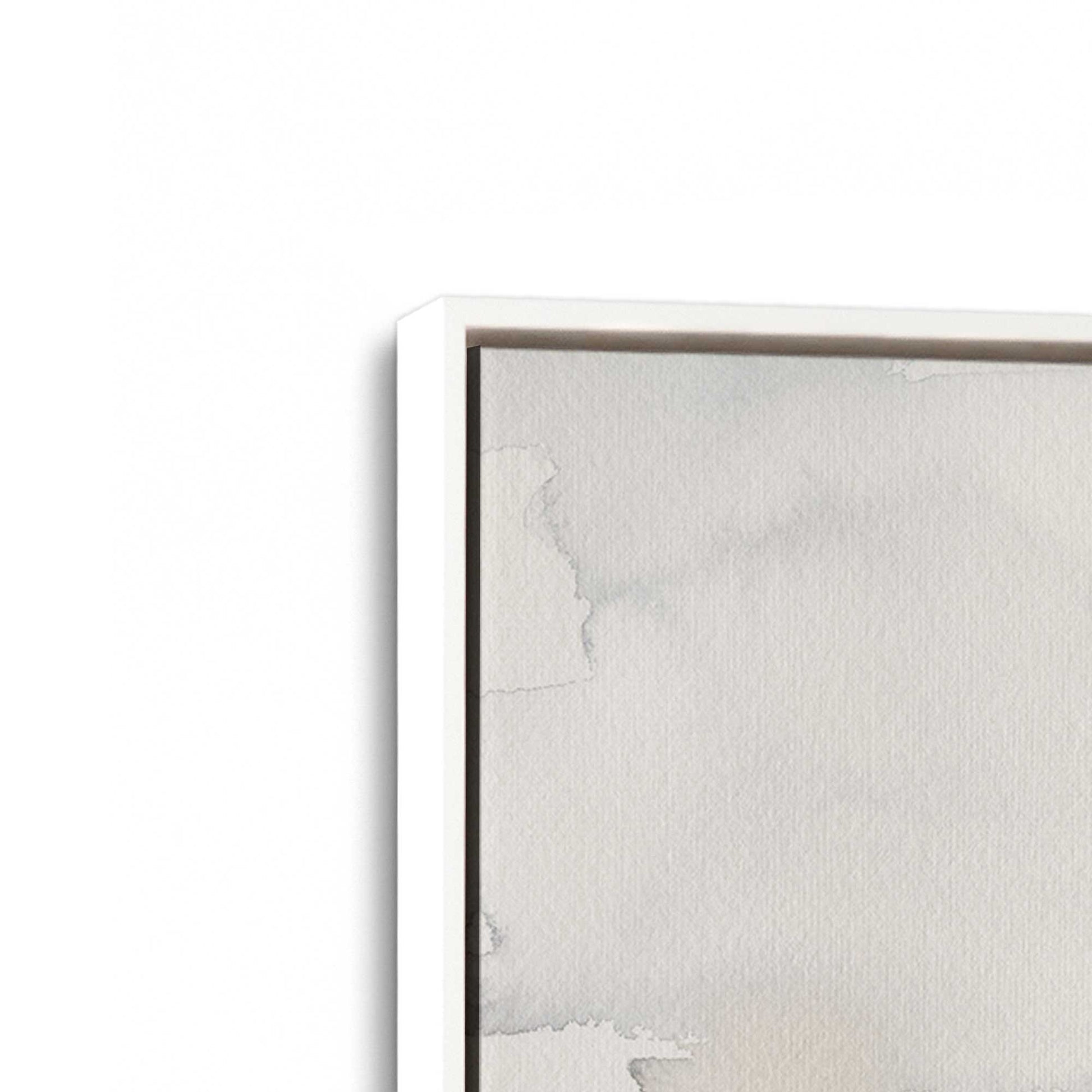 [Color:Opaque White], Picture of art in a White frame at an angle
