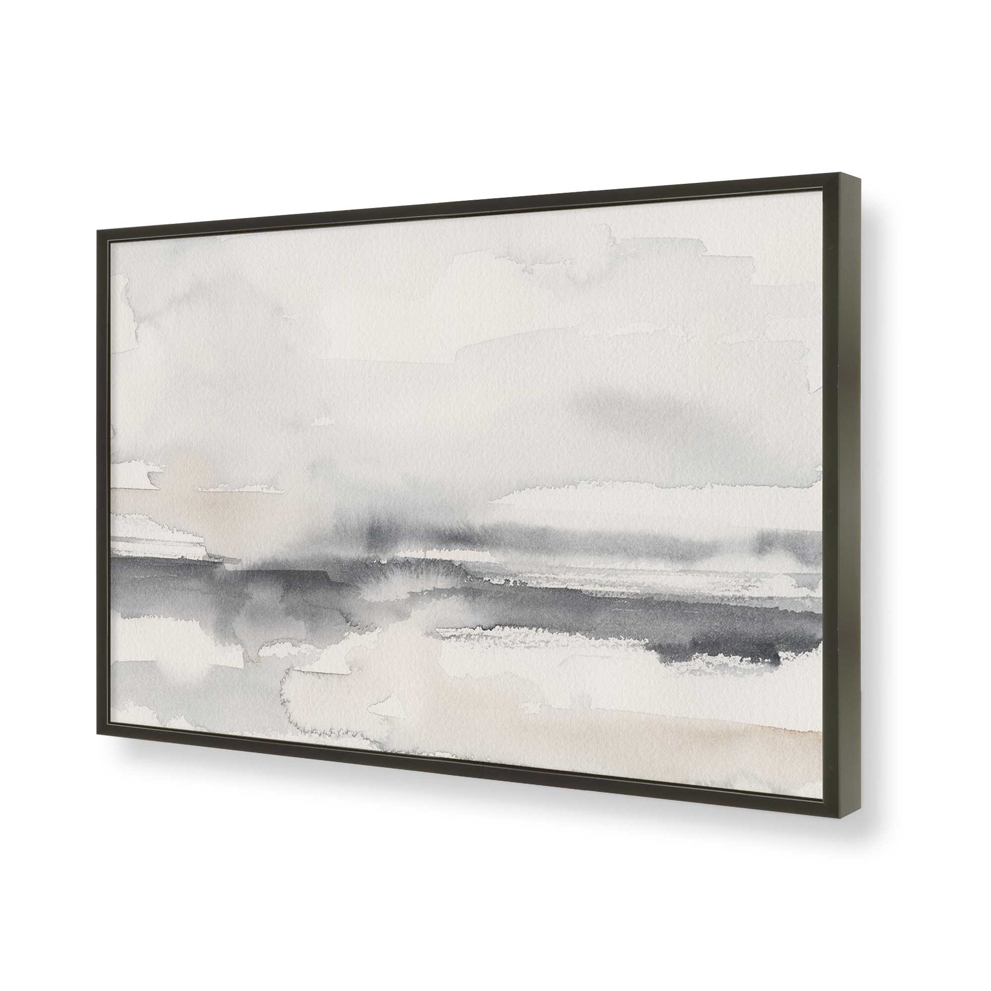 [Color:Satin Black], Picture of art in a Satin Black frame of the corner