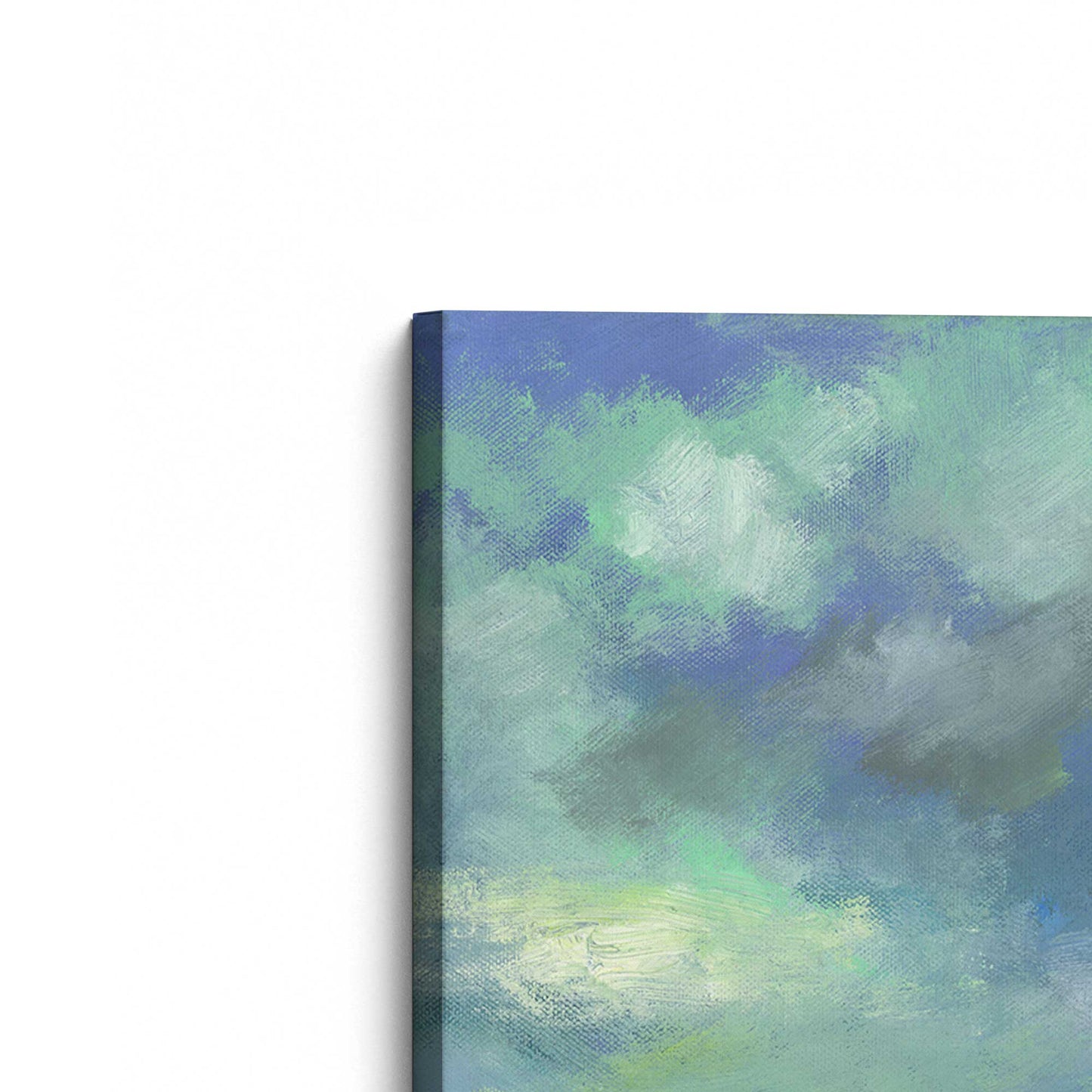 [Color:Stretched Canvas], Picture of the corner of the art