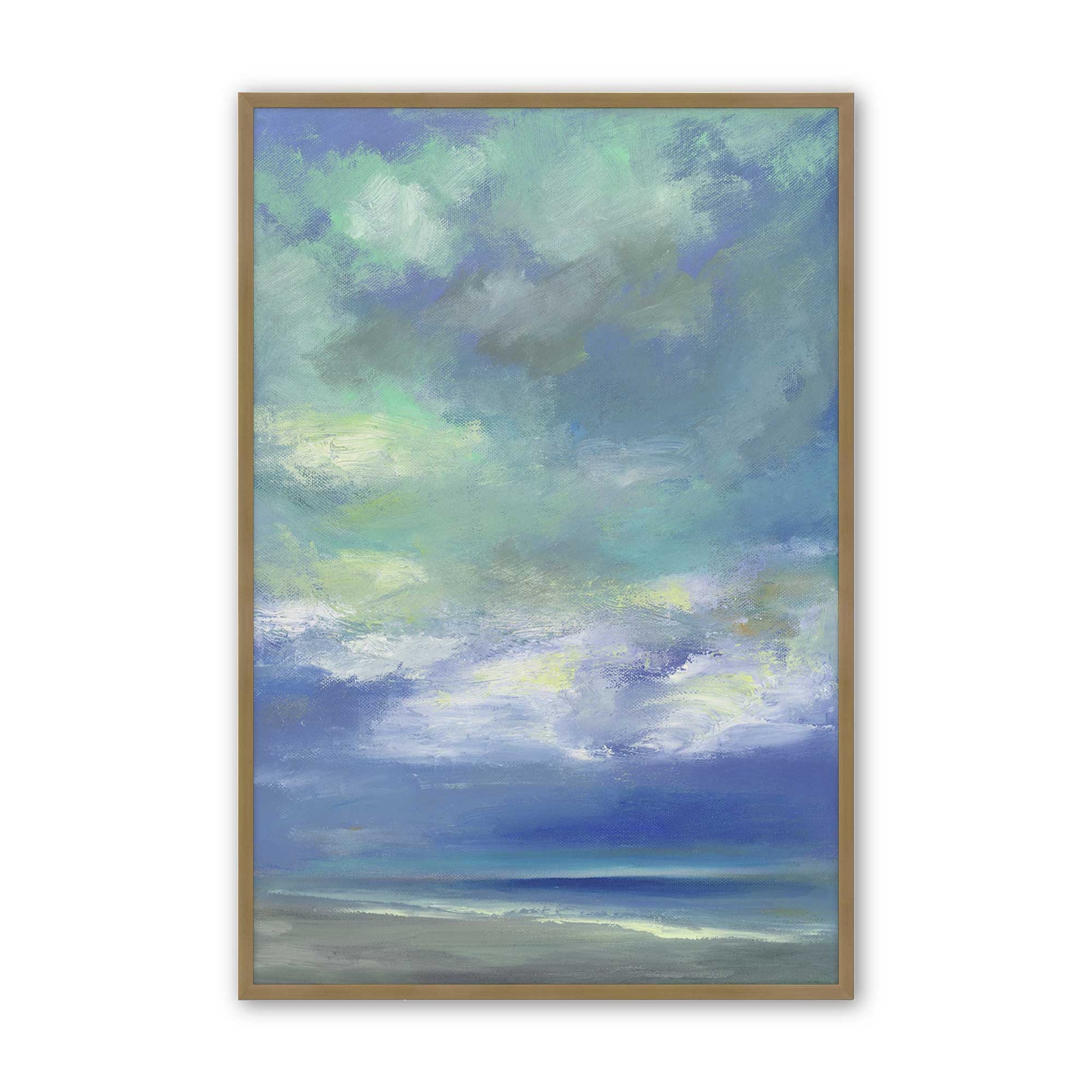 [Color:Brushed Gold], Picture of art in a Brushed Gold frame