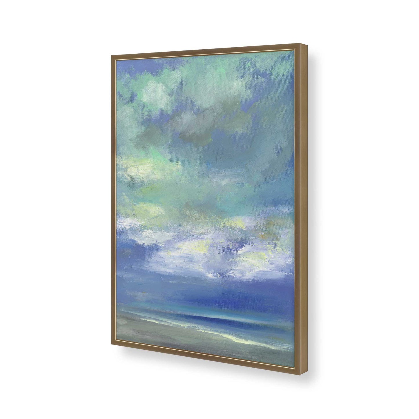 [Color:Brushed Gold], Picture of art in a Brushed Gold frame of the corner