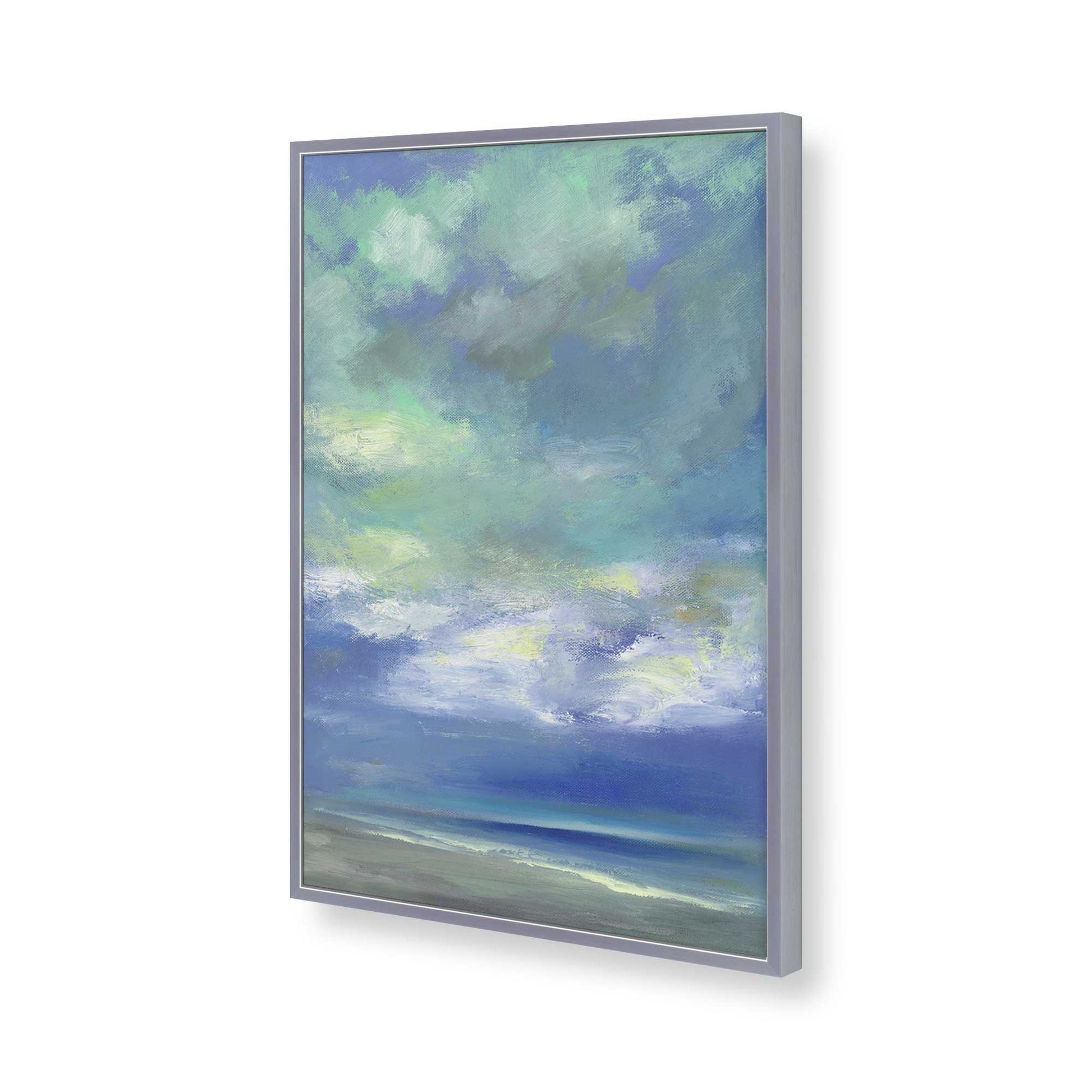 [Color:Polished Chrome], Picture of art in a Polished Chrome frame of the corner