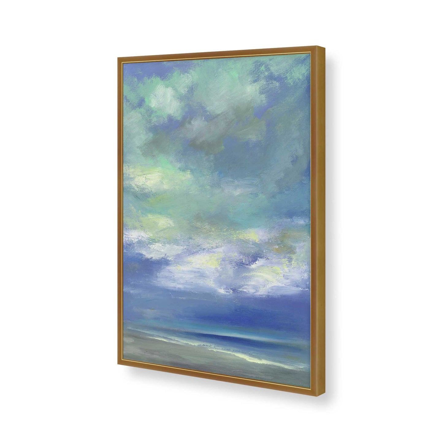 [Color:Polished Gold], Picture of art in a Polished Gold frame of the corner