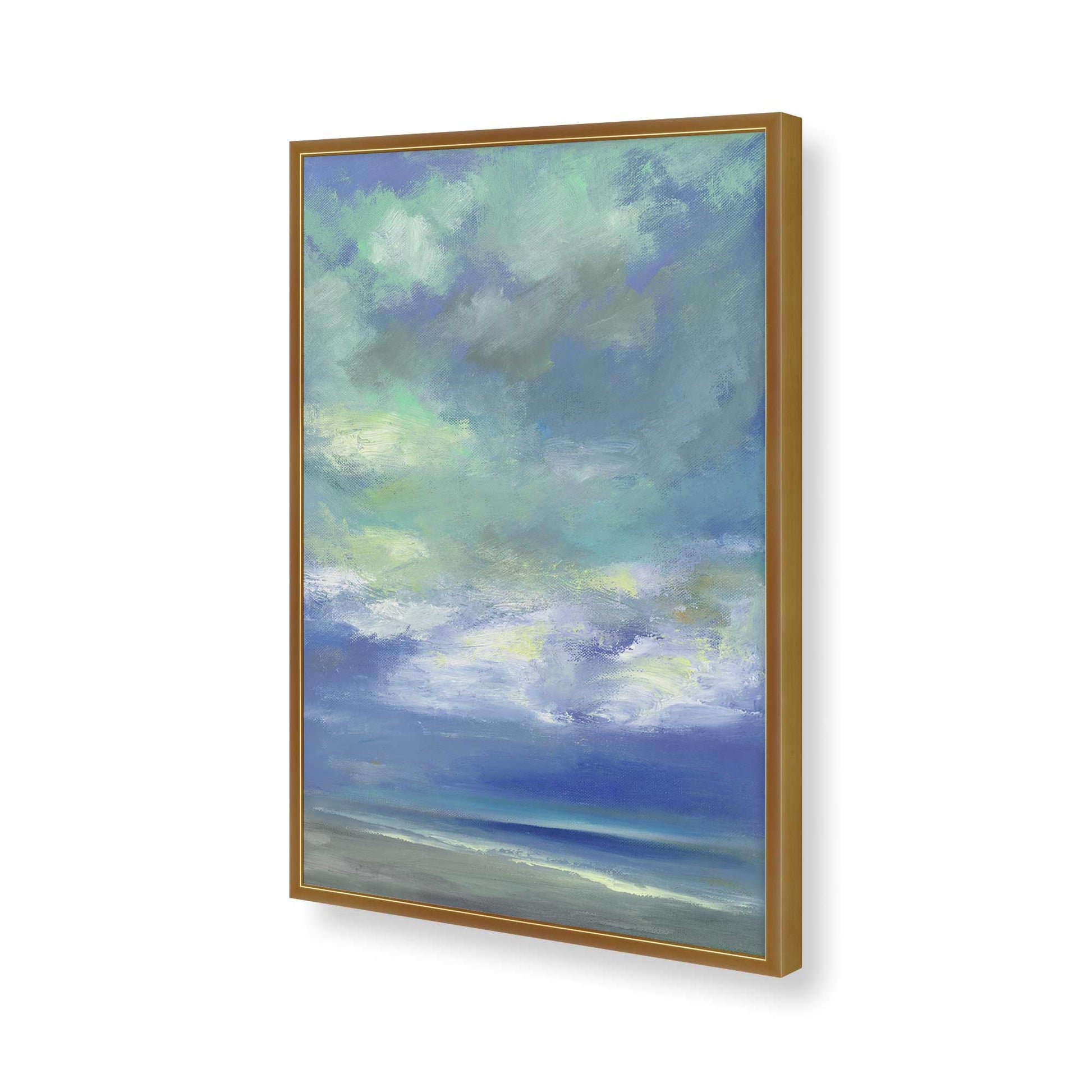 [Color:Polished Gold], Picture of art in a Polished Gold frame of the corner