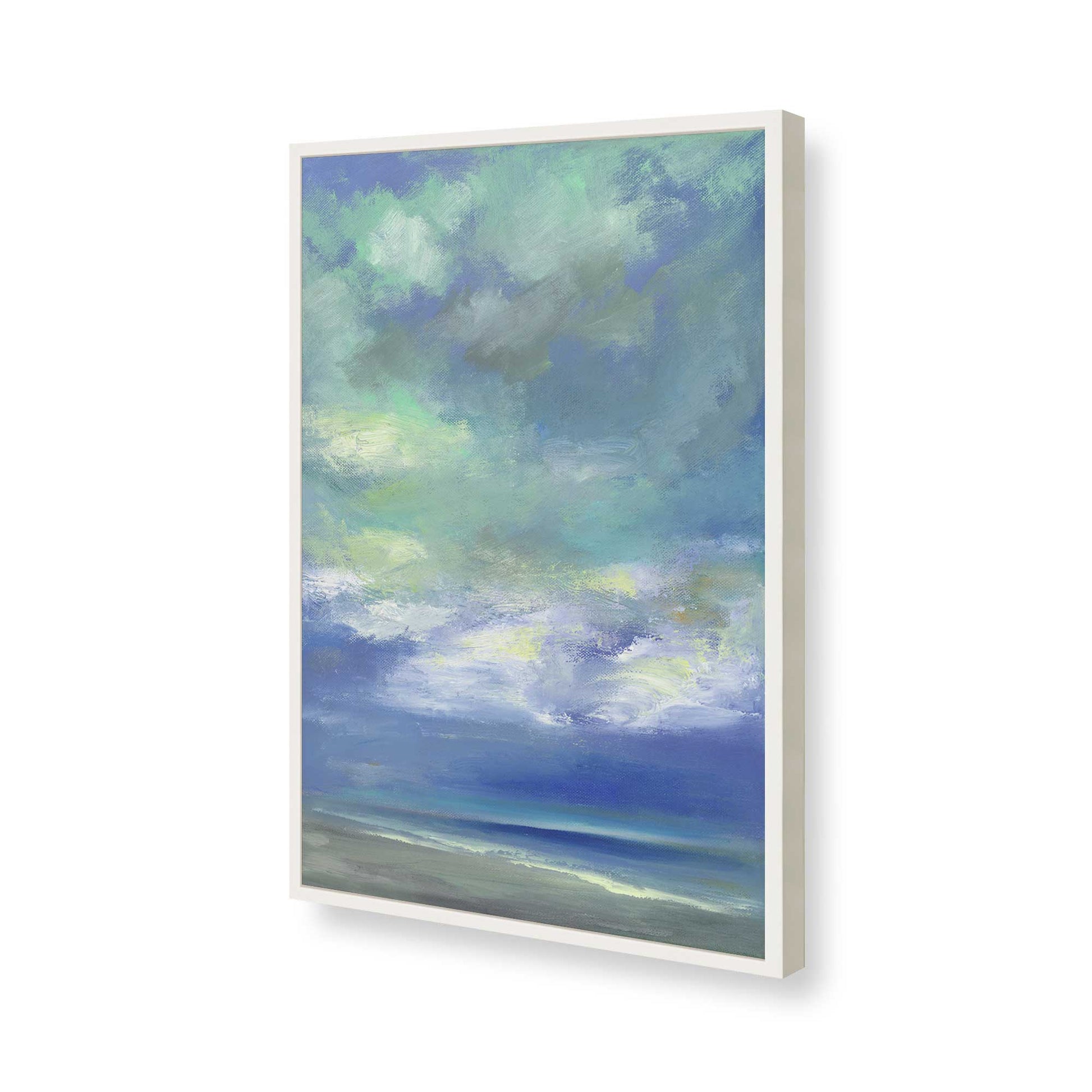 [Color:Opaque White], Picture of art in a Opaque White frame of the corner