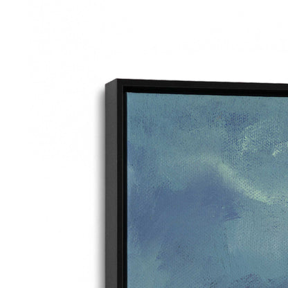 [Color:Satin Black], Picture of art in a Satin Black frame at an angle