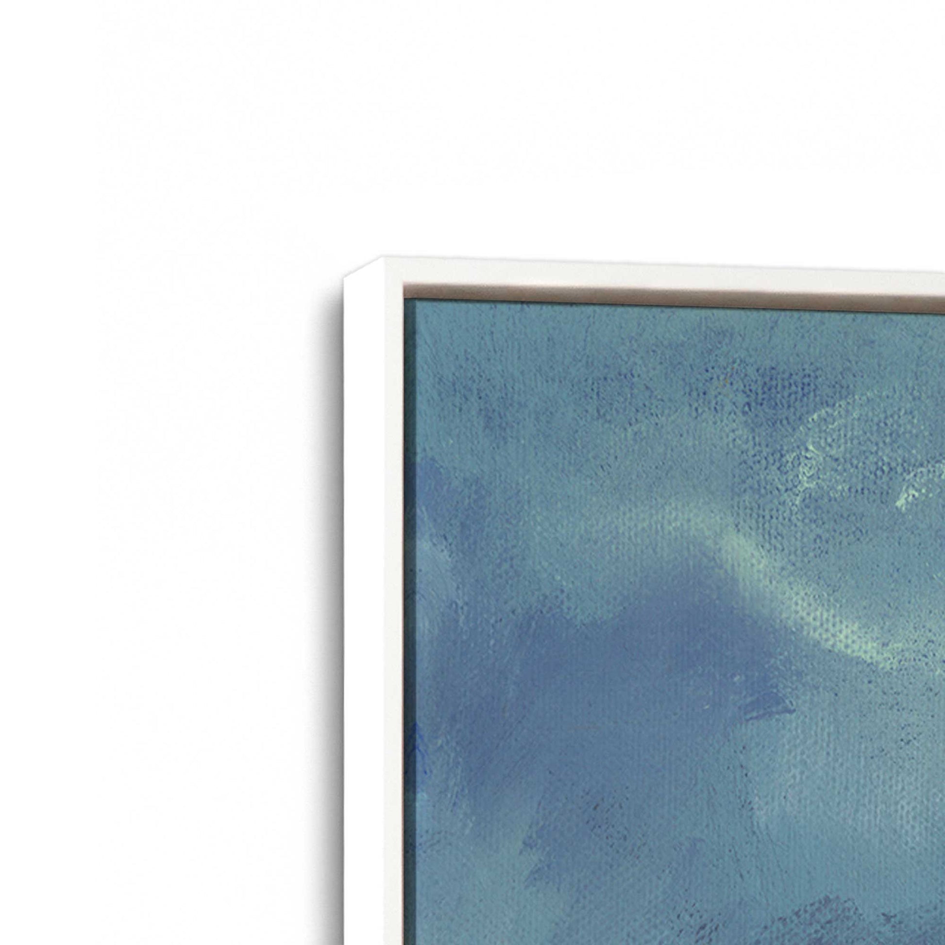 [Color:Opaque White], Picture of art in a White frame at an angle