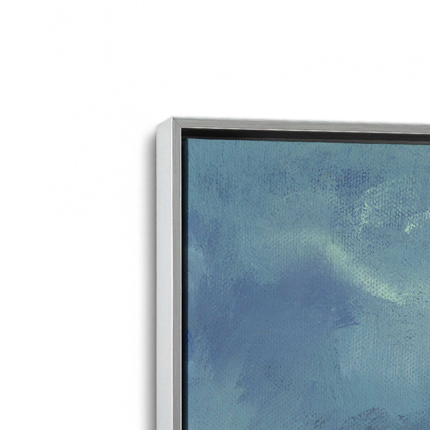 [Color:Polished Chrome], Picture of art in a Polished Chrome frame at an angle
