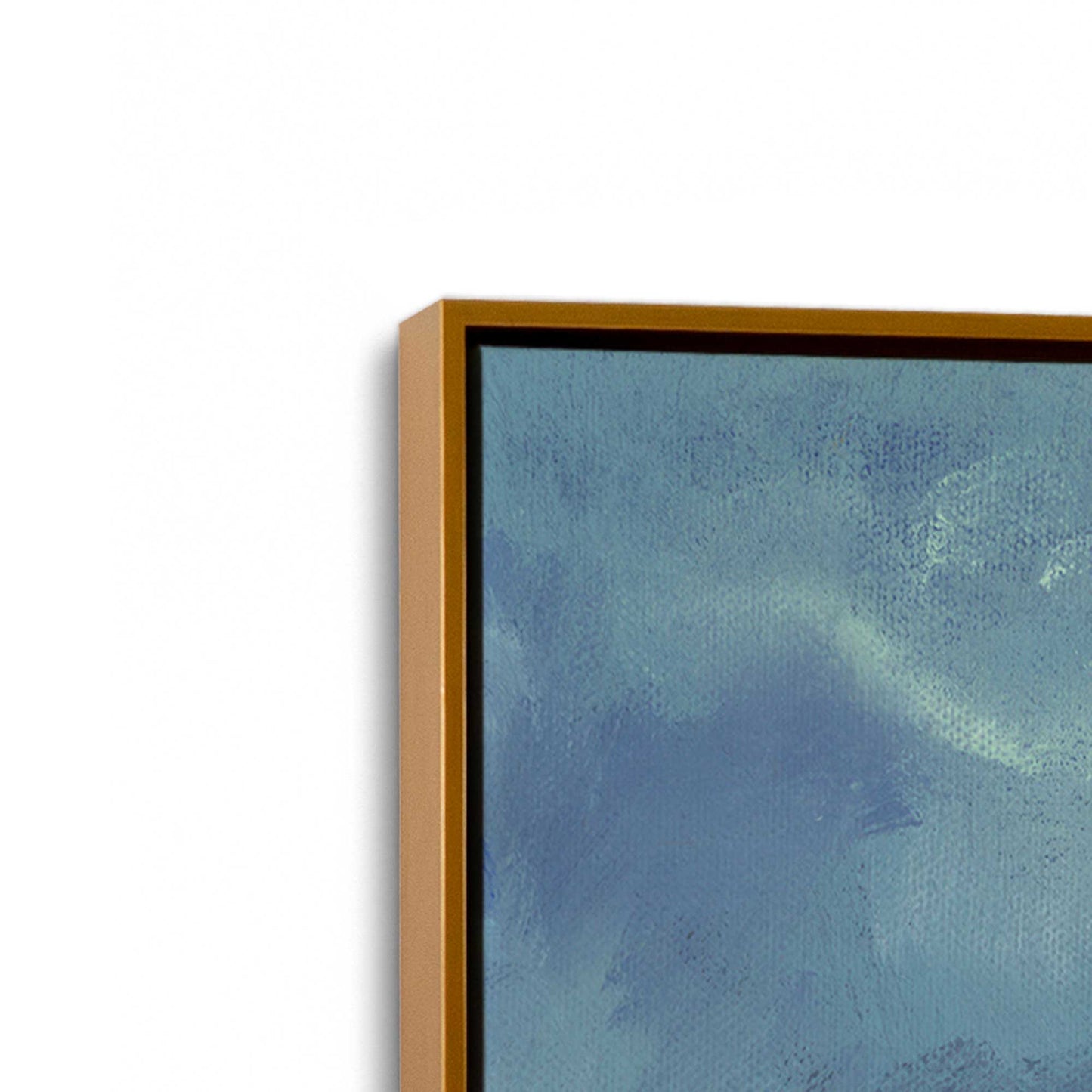[Color:Polished Gold], Picture of art in a Polished Gold frame at an angle