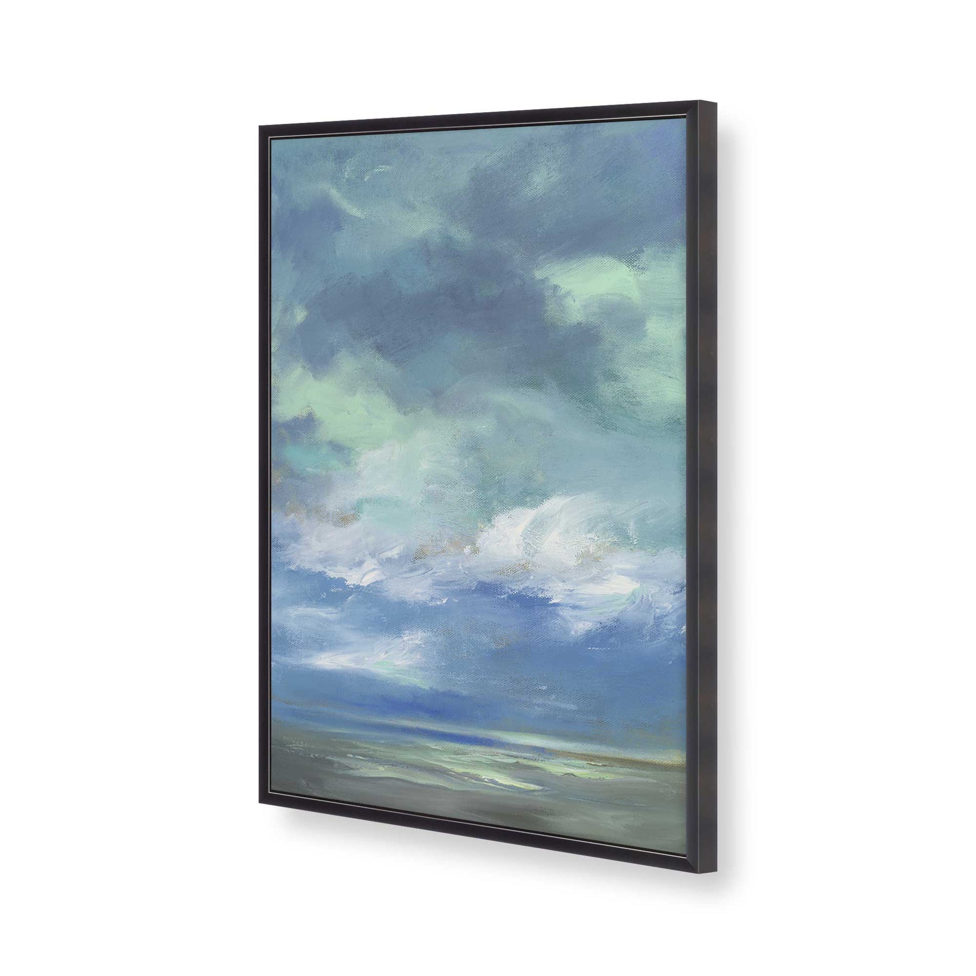 [Color:Weathered Zinc], Picture of art in a Weathered Zinc frame of the corner
