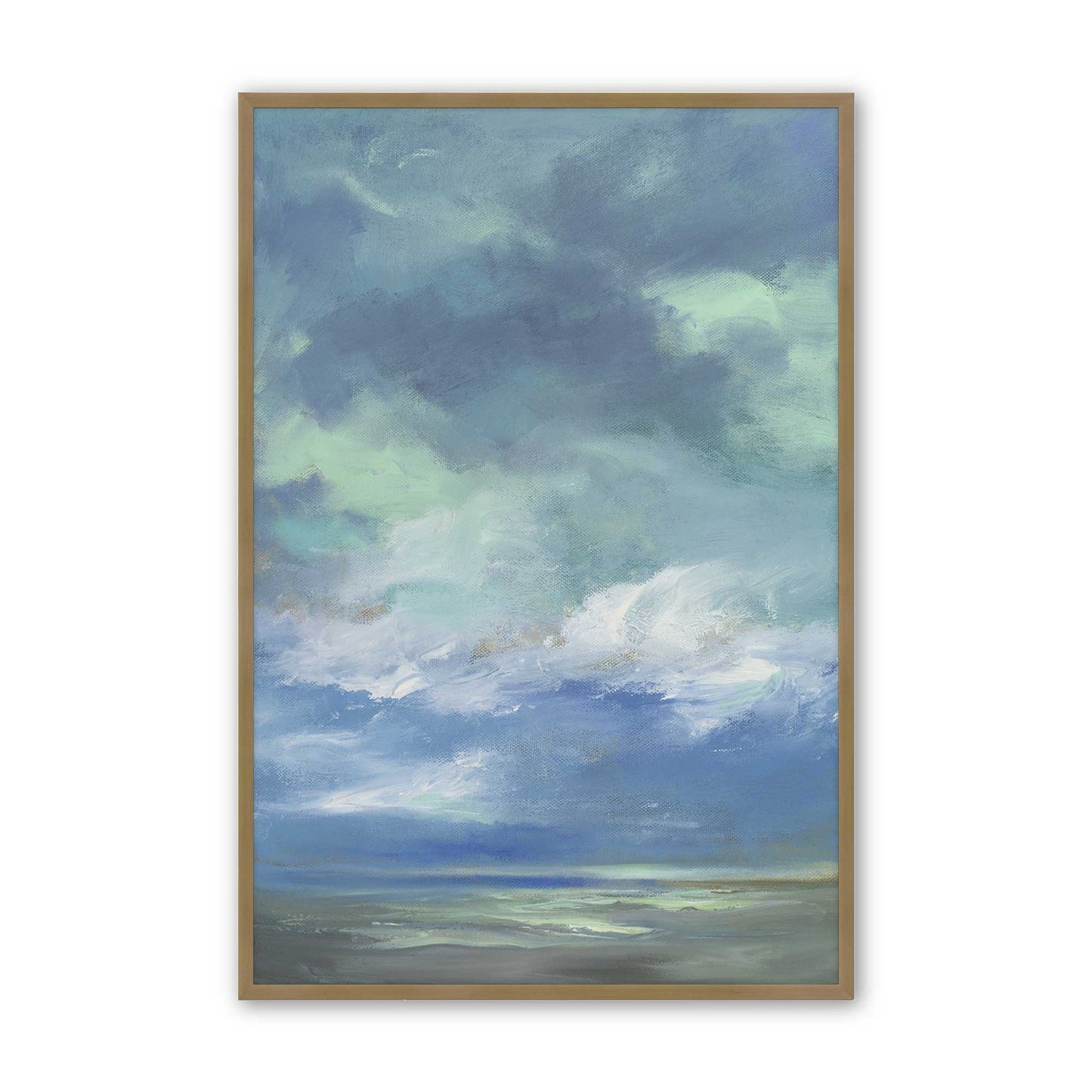 [Color:Brushed Gold], Picture of art in a Brushed Gold frame