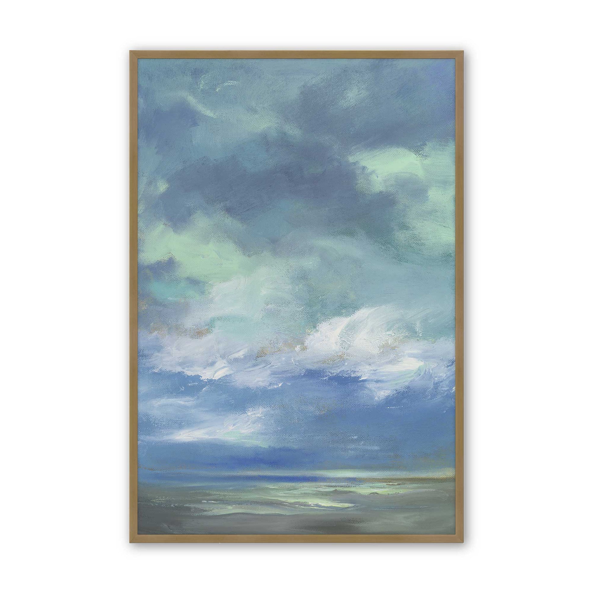 [Color:Brushed Gold], Picture of art in a Brushed Gold frame