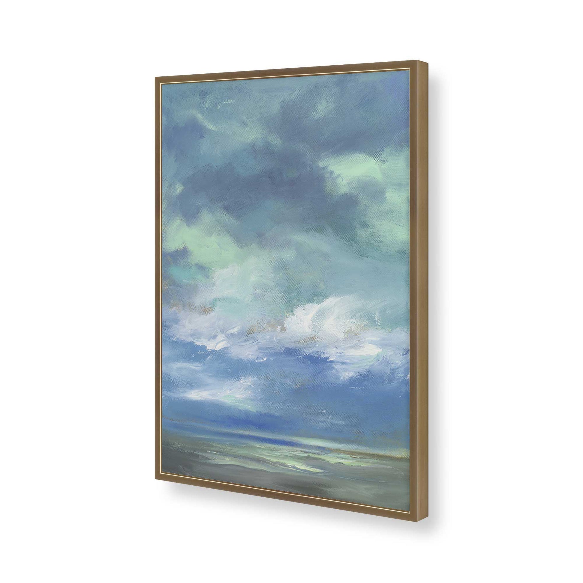 [Color:Brushed Gold], Picture of art in a Brushed Gold frame of the corner